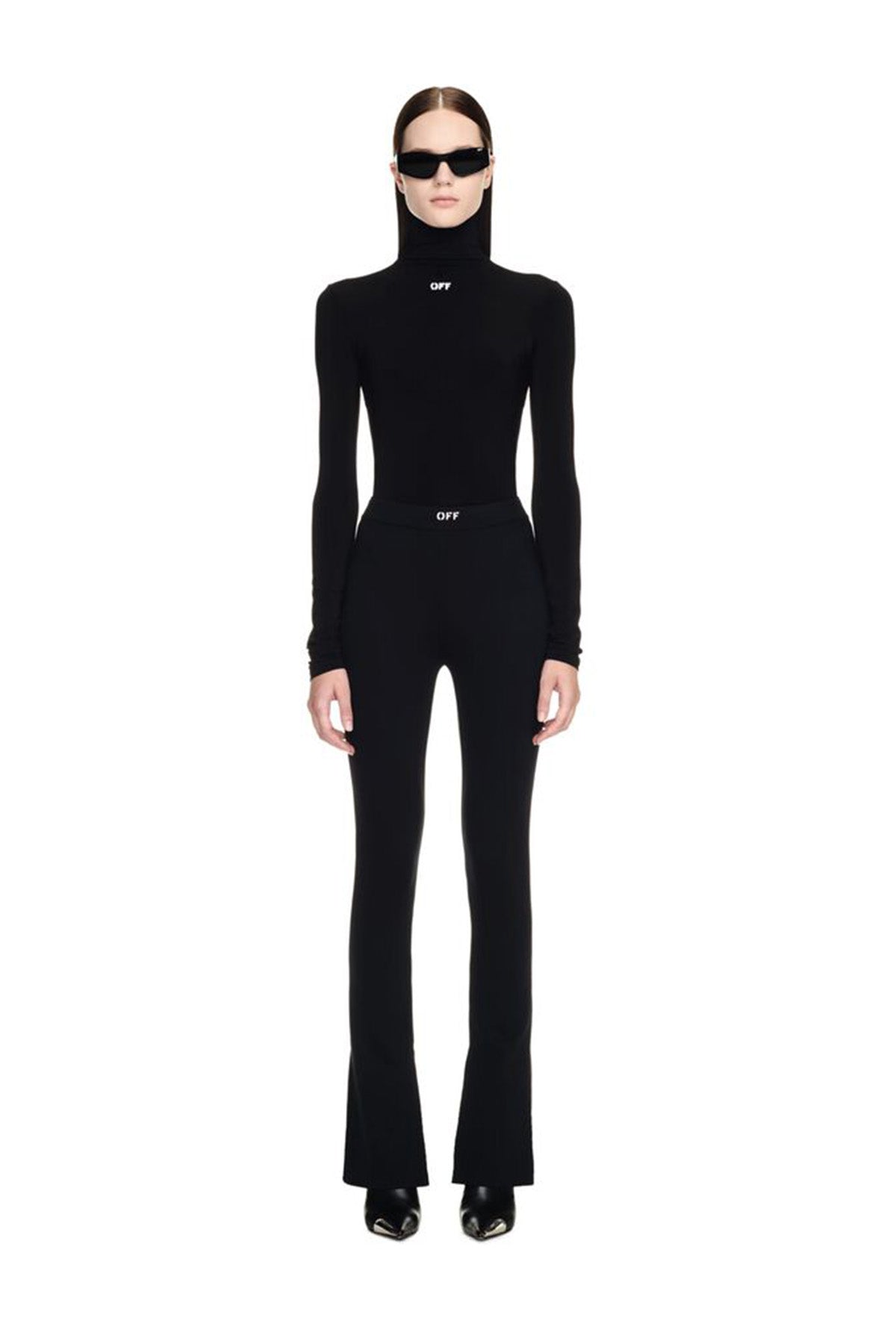 Off-White Damen Off Stamp Second Skin Rollkragenpullover 1001-black--wh Bild 2
