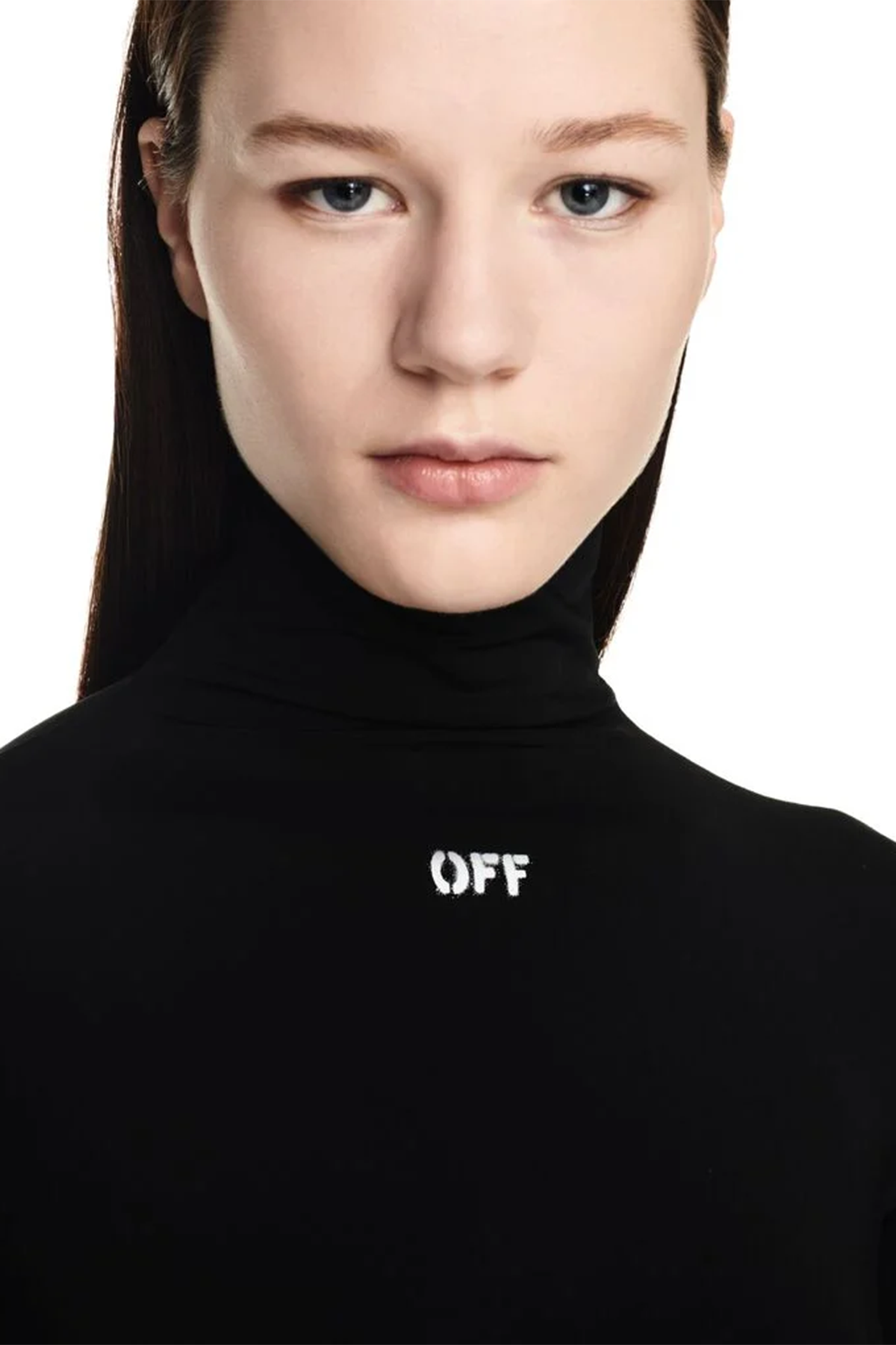Off-White Damen Off Stamp Second Skin Rollkragenpullover 1001-black--wh Bild 5