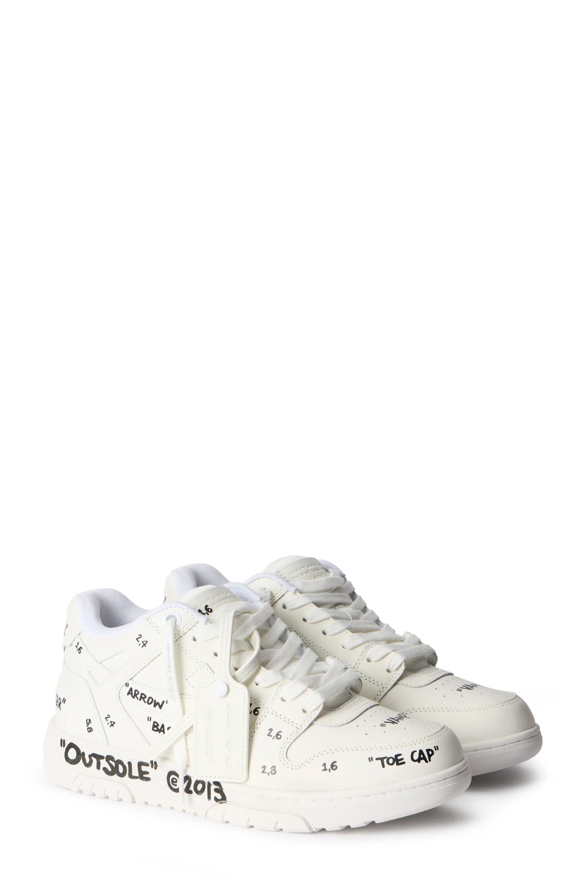 Off-White Damen Out of Office Graffiti Sneaker Weiss 0110-white Bild 2