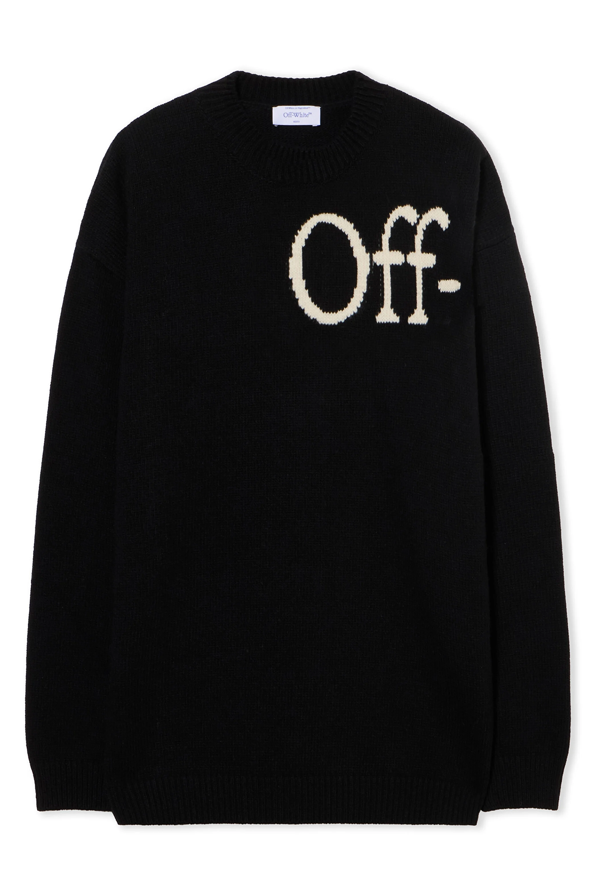 Off-White Herren Bookish Shared Crewneck Sweater Schwarz SCHWARZ Bild 1