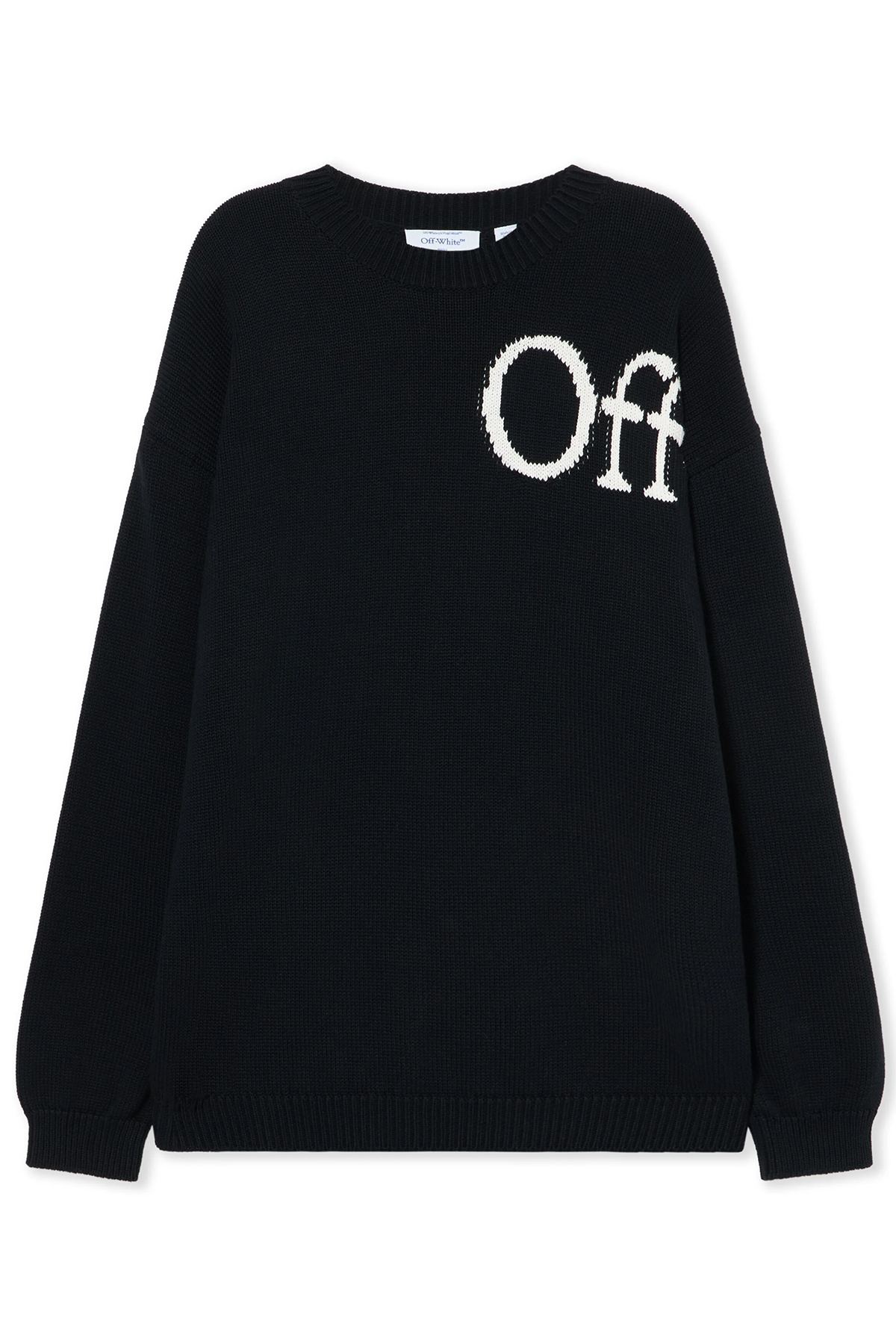 Off-White Herren Bookish Shared Crewneck Sweater Schwarz SCHWARZ Bild 1