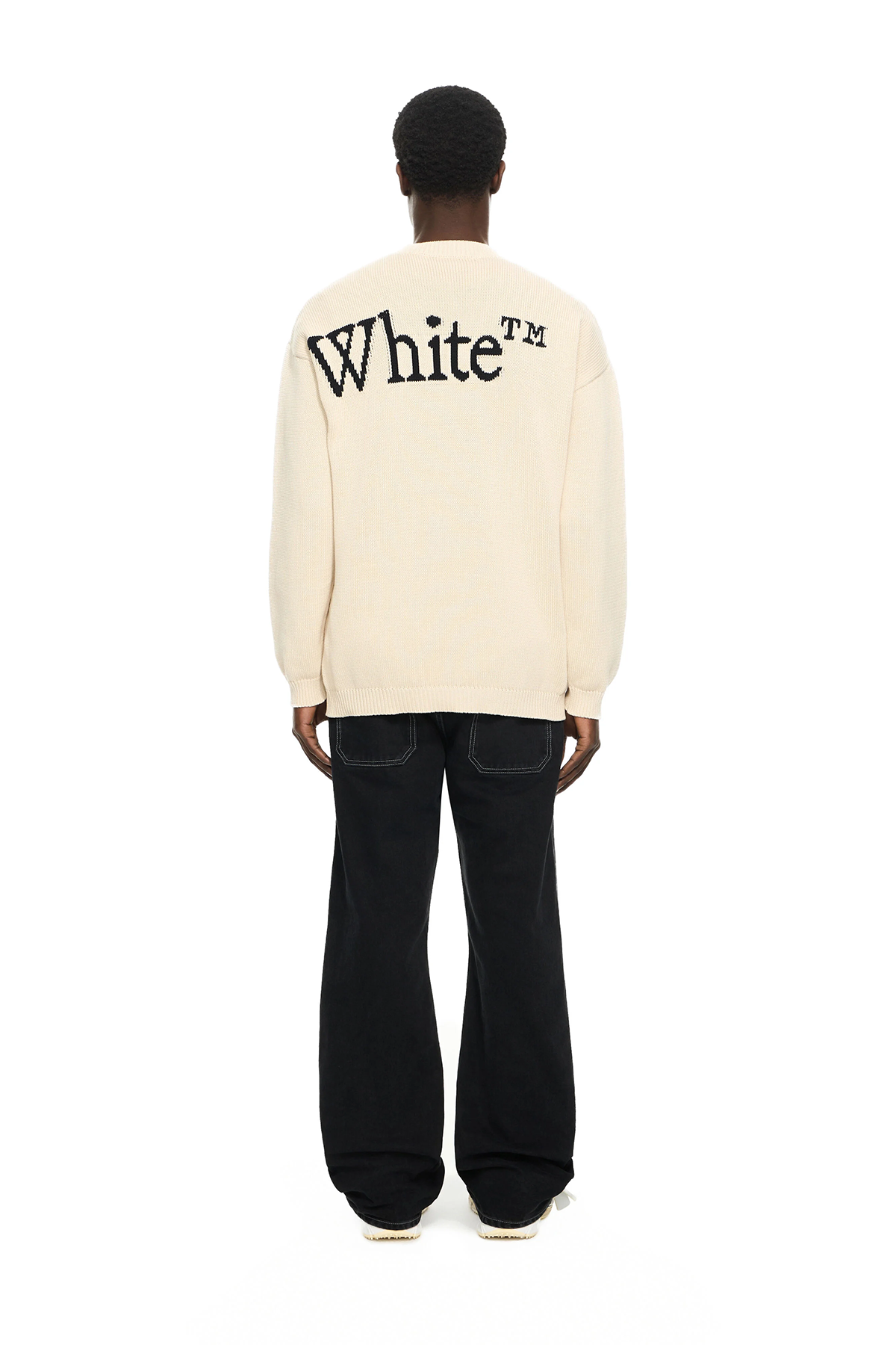 Off-White Herren Bookish Shared Crewneck Sweater Cream NATUR-WEISS Bild 3