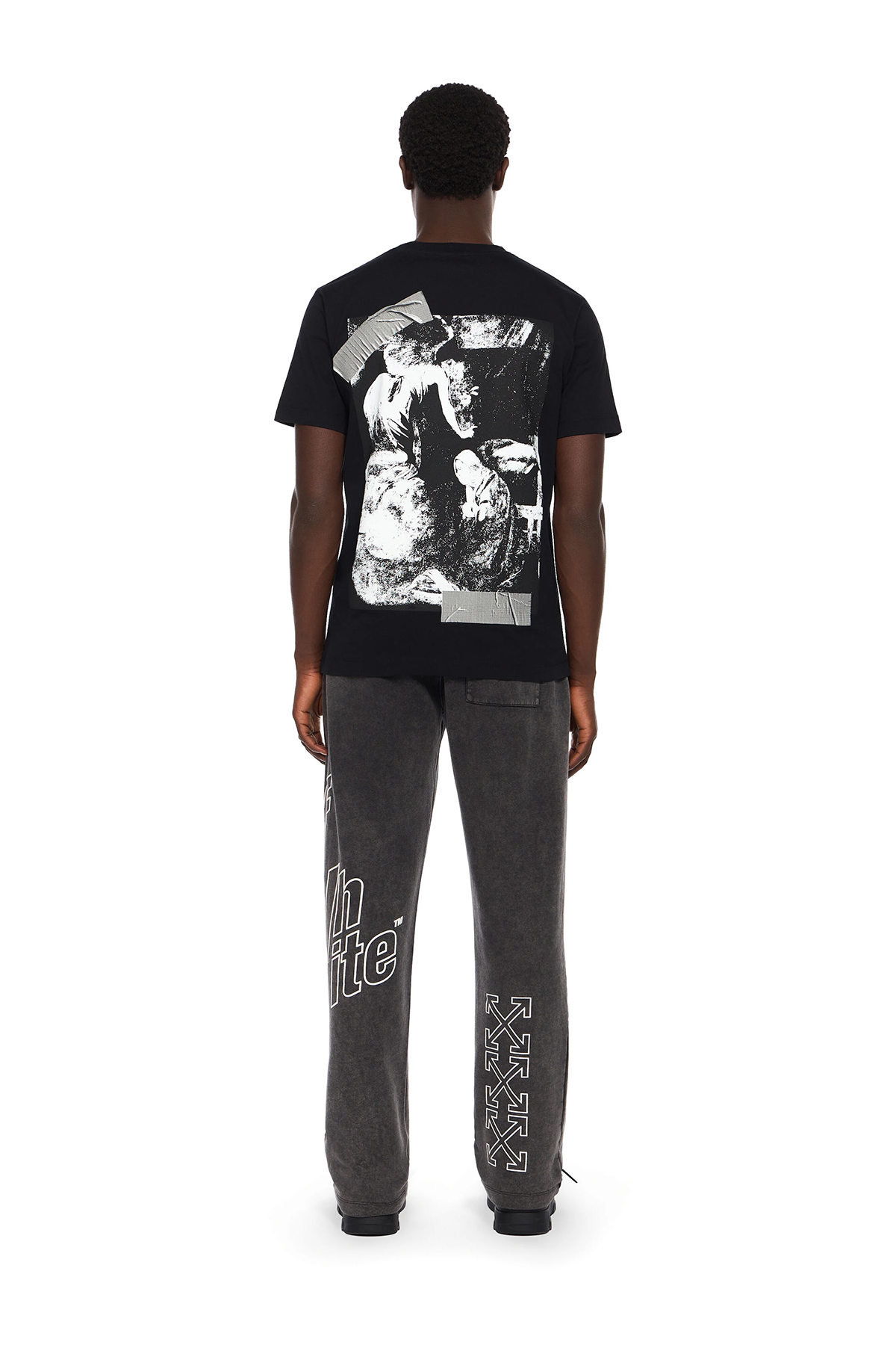 Off-White Herren Cupid Tape Slim T-Shirt Schwarz 1001-black--wh Bild 4