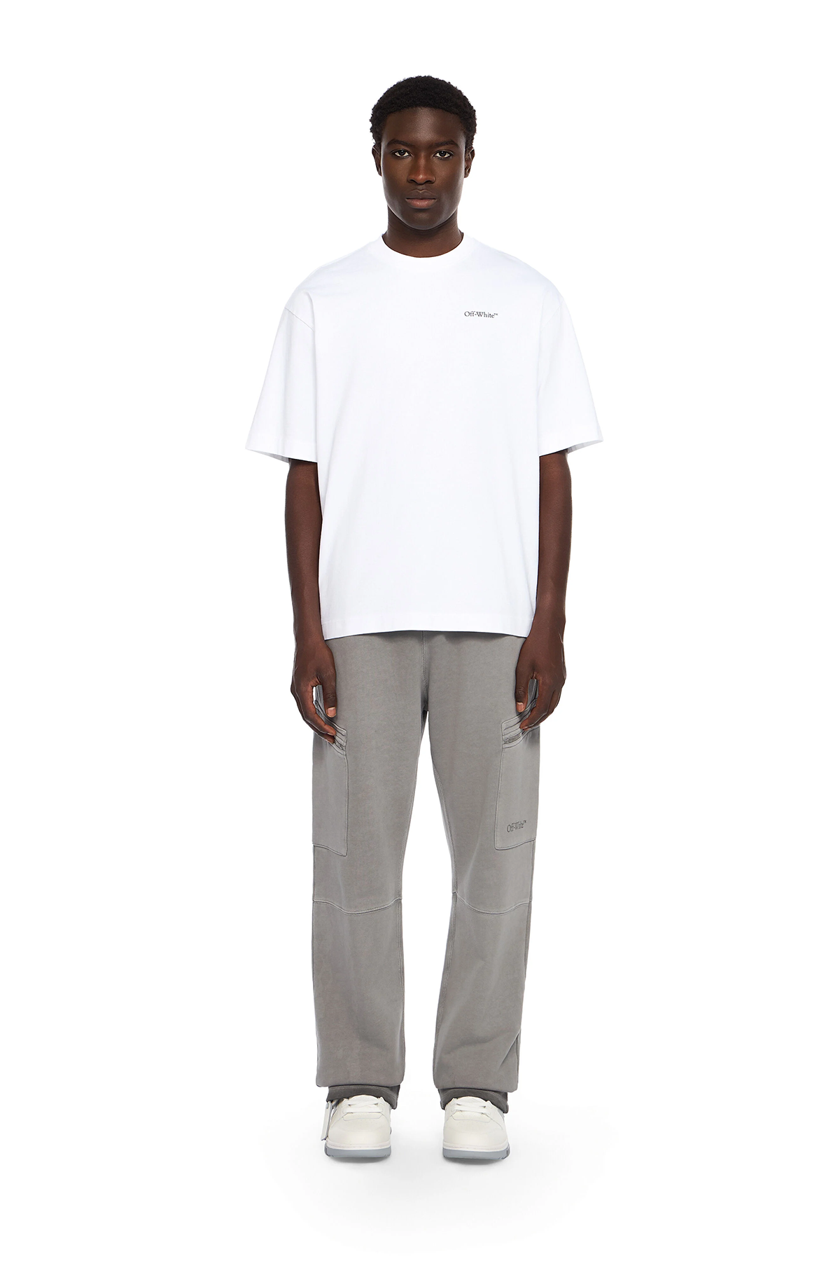 Off-White Herren Half Arrow Skate T-Shirt Weiss 0110-white Bild 2
