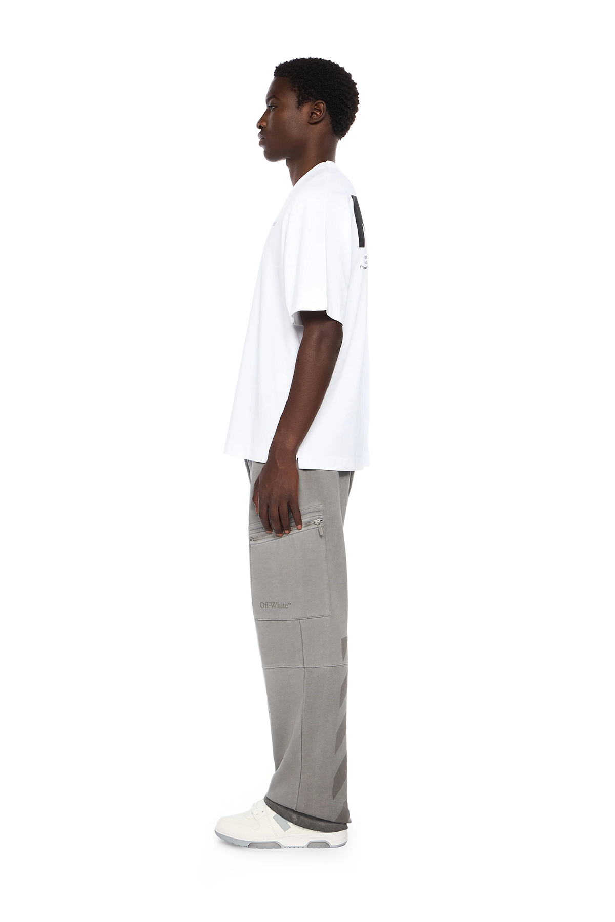 Off-White Herren Half Arrow Skate T-Shirt Weiss 0110-white Bild 4