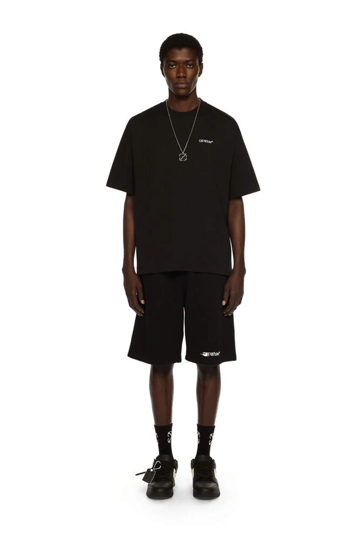 Off-White Herren Half Arrow Skate T-Shirt Schwarz 1001-black--wh Bild 2