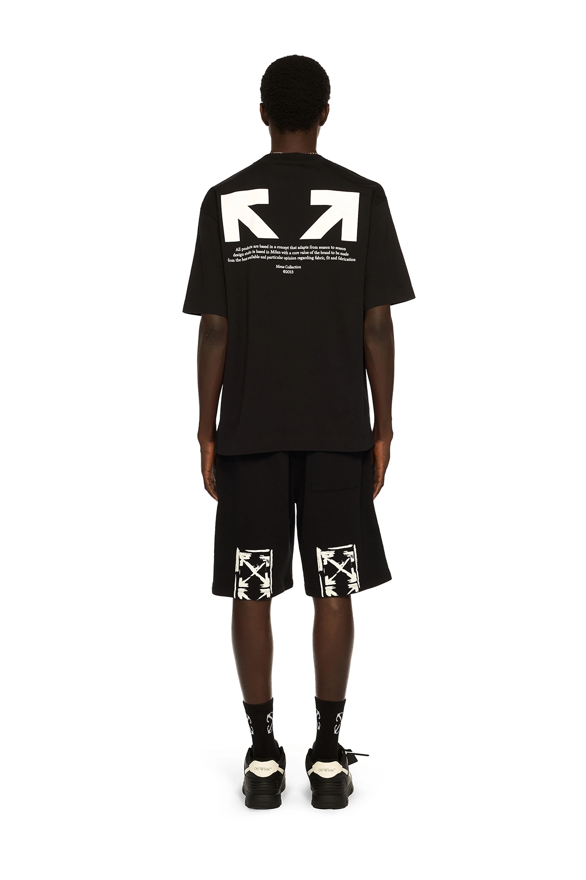 Off-White Herren Half Arrow Skate T-Shirt Schwarz 1001-black--wh Bild 4