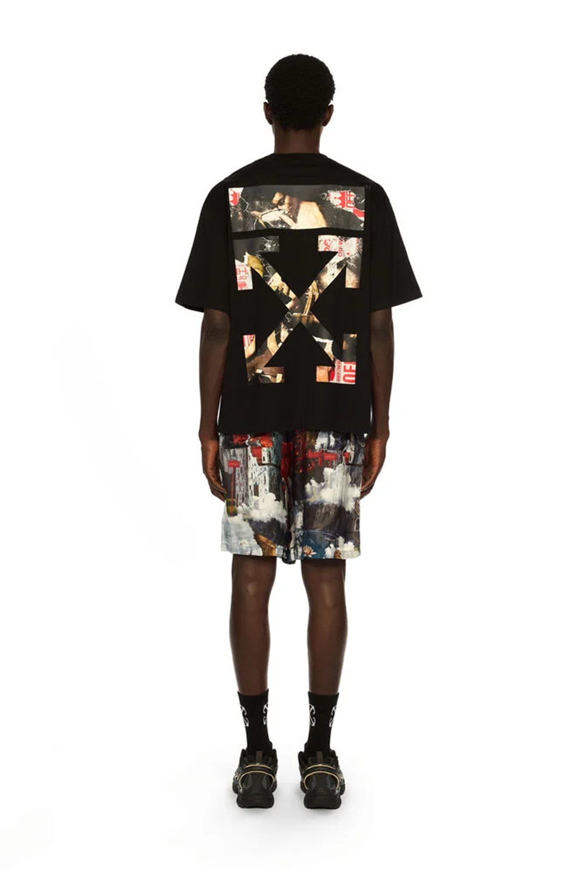 Off-White Herren Paint Arrow Skate Logo T-Shirt Schwarz 1001-black--wh Bild 4