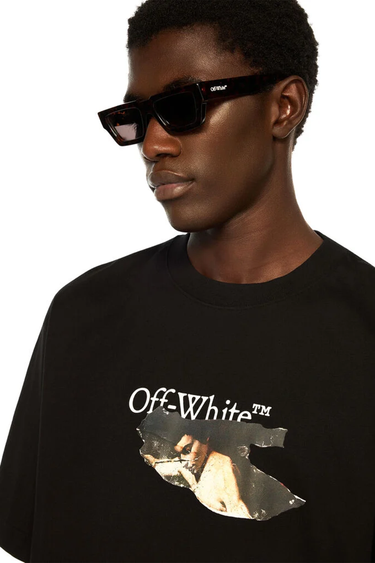 Off-White Herren Paint Arrow Skate Logo T-Shirt Schwarz 1001-black--wh Bild 5