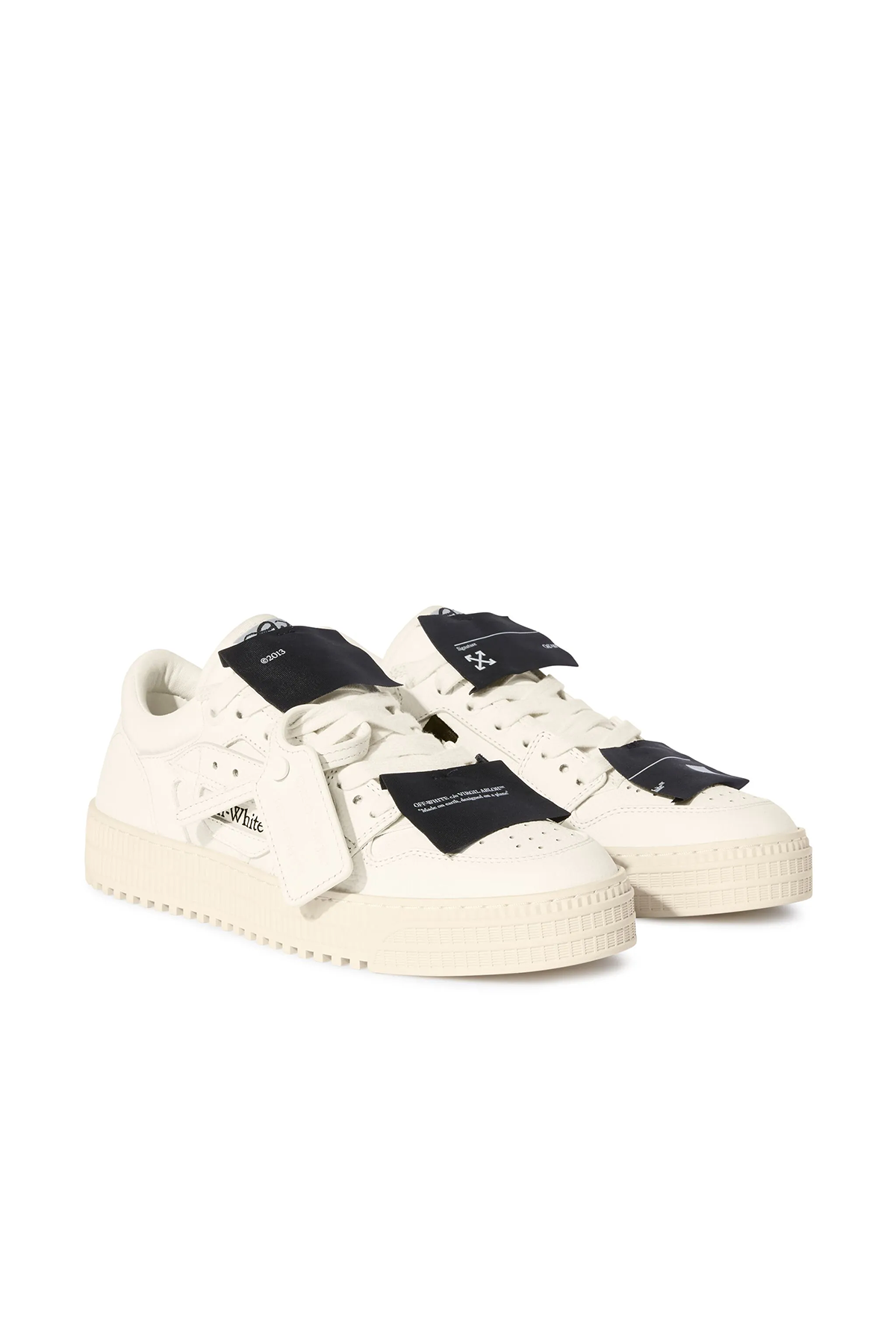 Off-White Herren Sneaker 3.0 Court Low Top White/Black WEISS Bild 2