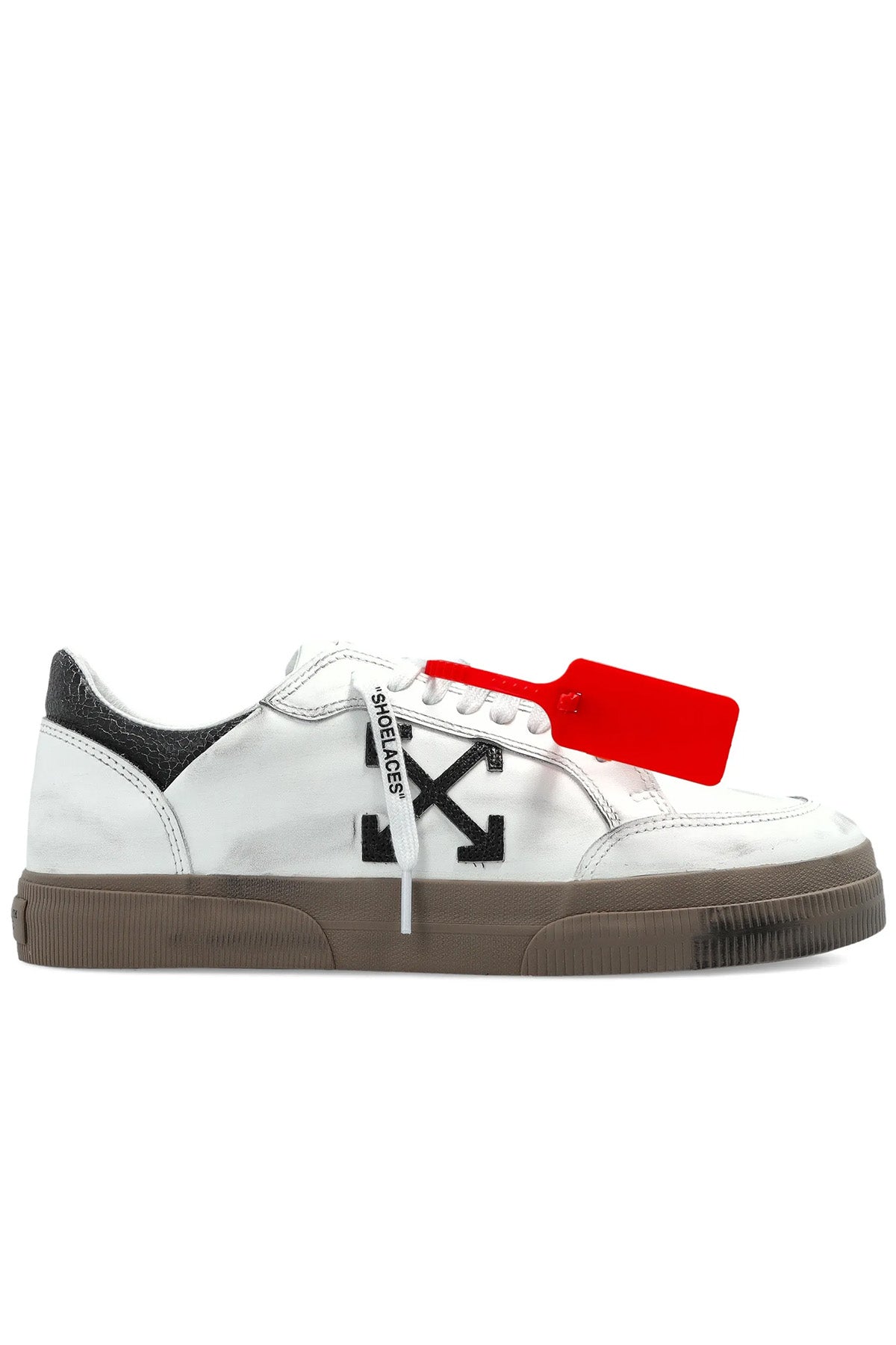 Off-White Herren Sneaker Vulc Low Calf Vintage White/Black WEISS Bild 1