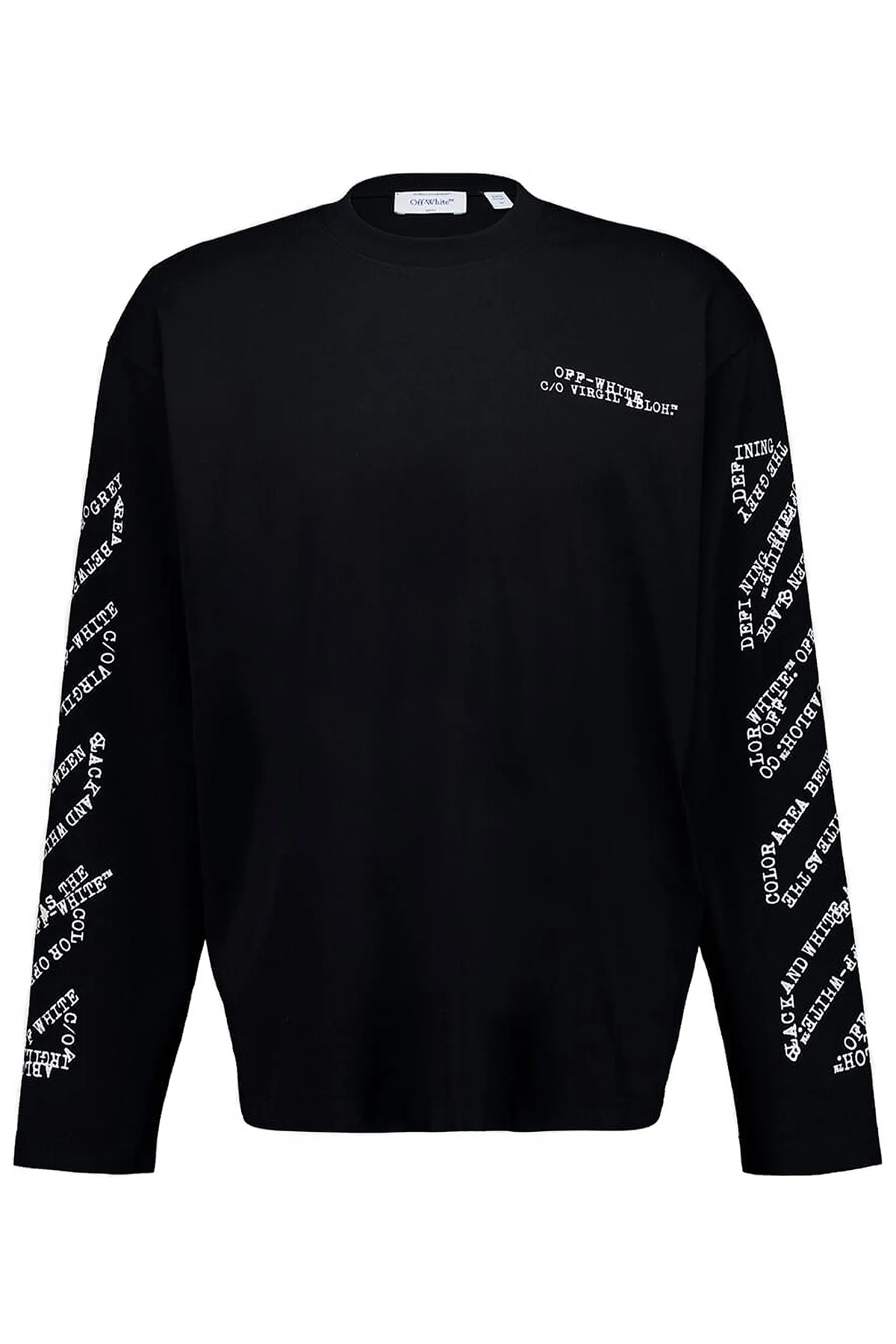 Off-White Herren Type Machine Arrow 90s Skate Langarmsnhirt Schwarz SCHWARZ Bild 1