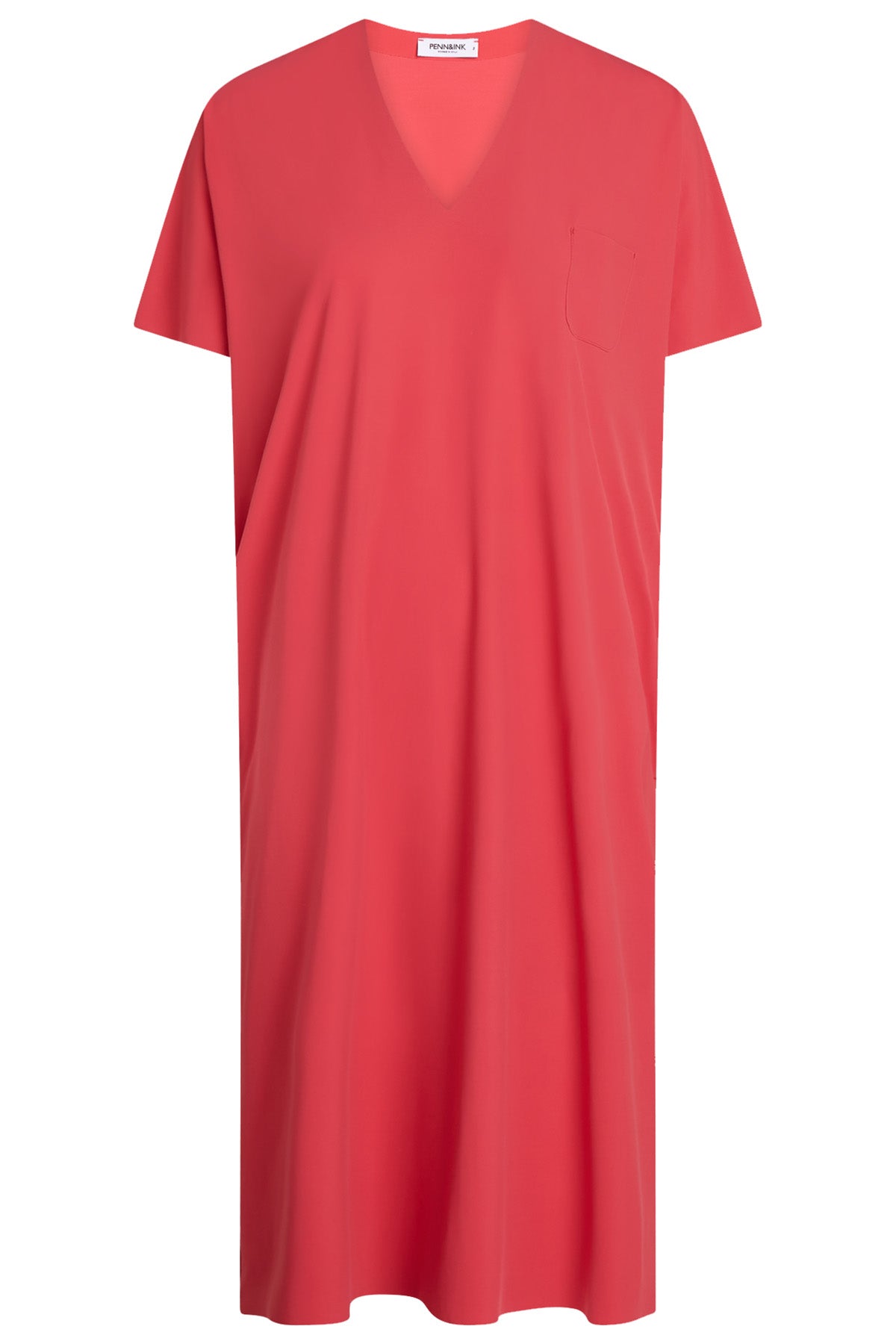 Penn & Ink N.Y Damen Kleid Korallenrot ORANGE Bild 1