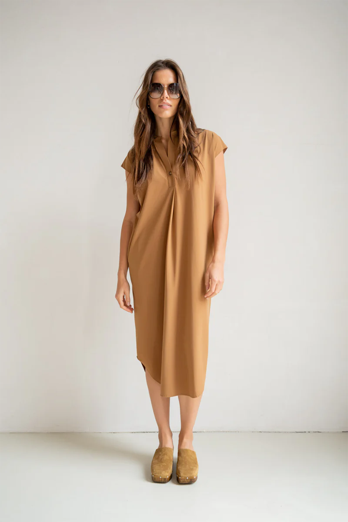 Penn & Ink N.Y Damen Kleid Tanine 659 tanine Bild 2