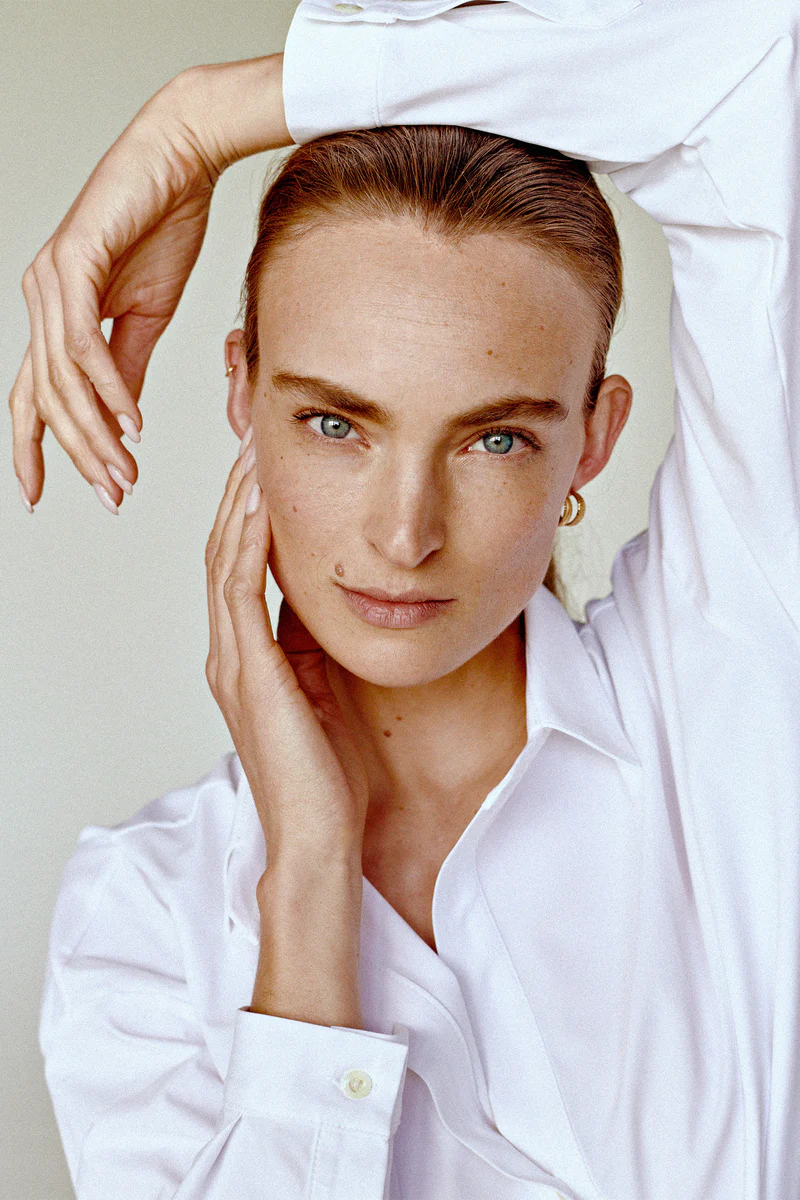 Penn & Ink N.Y Damen Schlupfbluse Magda Weiss WEISS Bild 3