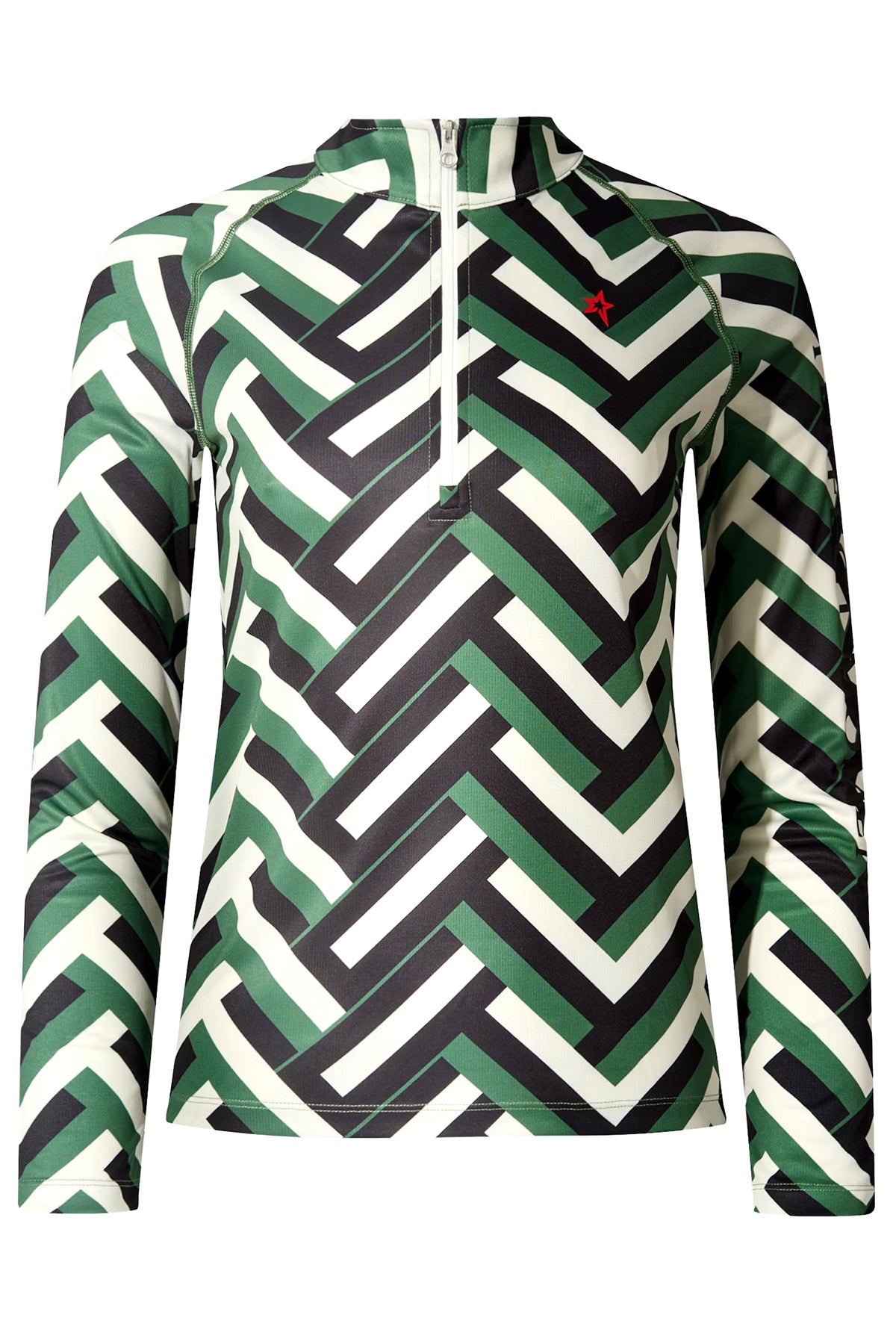 Perfect Moment Damen 1/4 Zip Baselayer Waffle Print Grün waffle print - green Bild 1