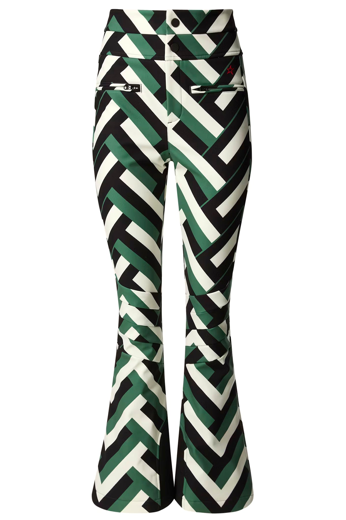 Perfect Moment Damen Skihose Aurora High Waist Waffle Print Grün waffle print - green Bild 1