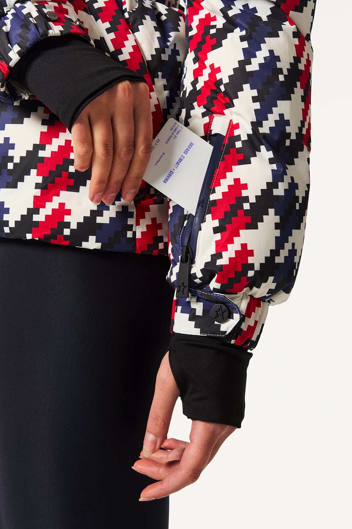 Perfect Moment Damen Skijacke Candice Rot/Blau/Weiss HOUNDSTOOTH Red/blue/white Bild 5