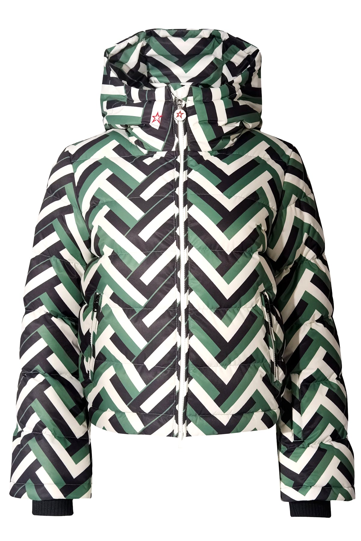 Perfect Moment Damen Skijacke Polar Flare Waffle Print Grün waffle print - green Bild 1