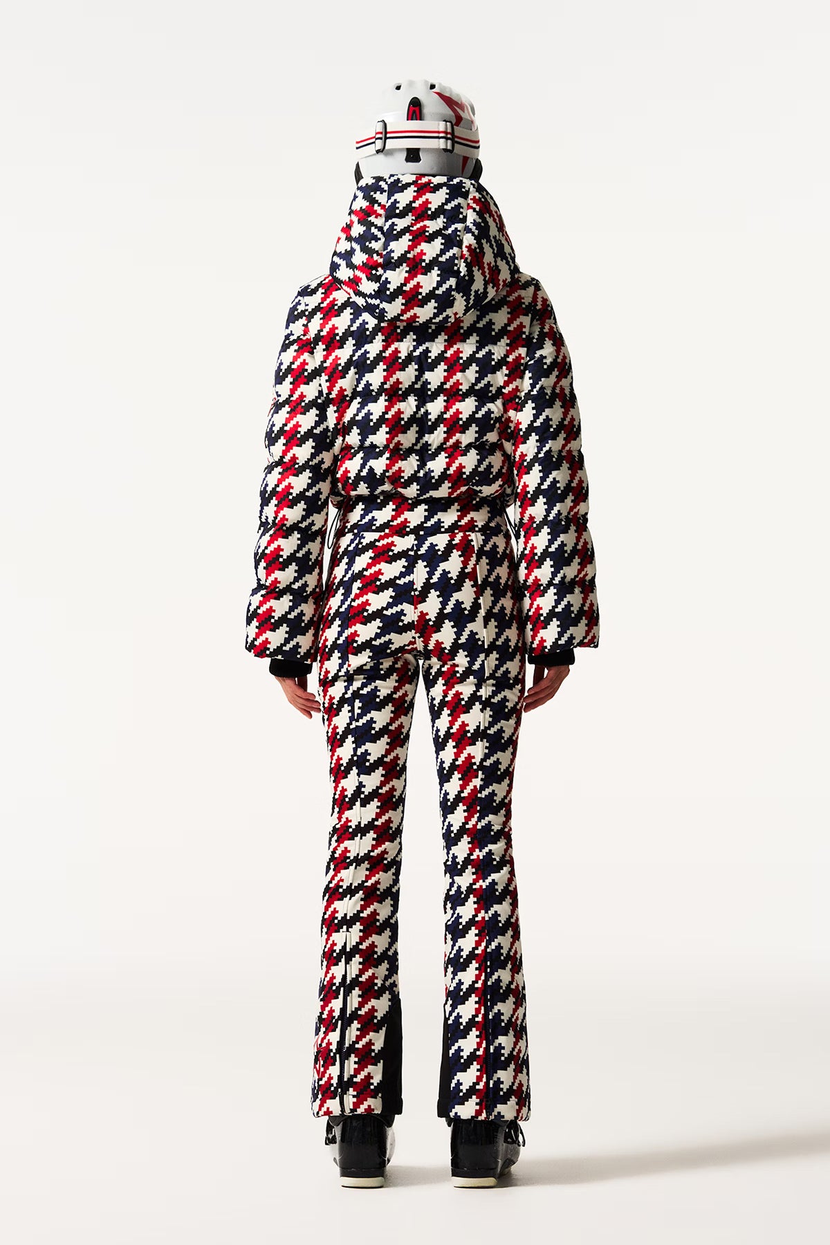 Perfect Moment Damen Skioverall Polar Flare Rot/Blau/Weiss Red/blue/white HOUNDSTOOTH Bild 3