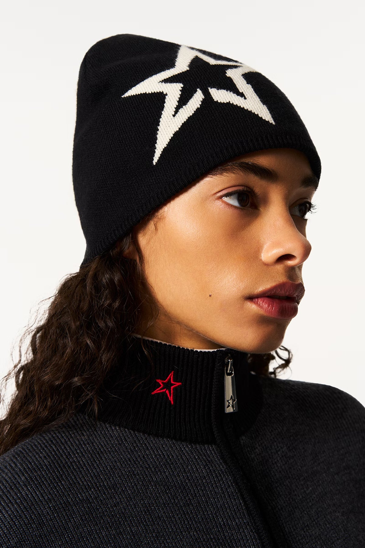 Perfect Moment Damen Strickmütze Logo Star Schwarz BLACK Bild 2