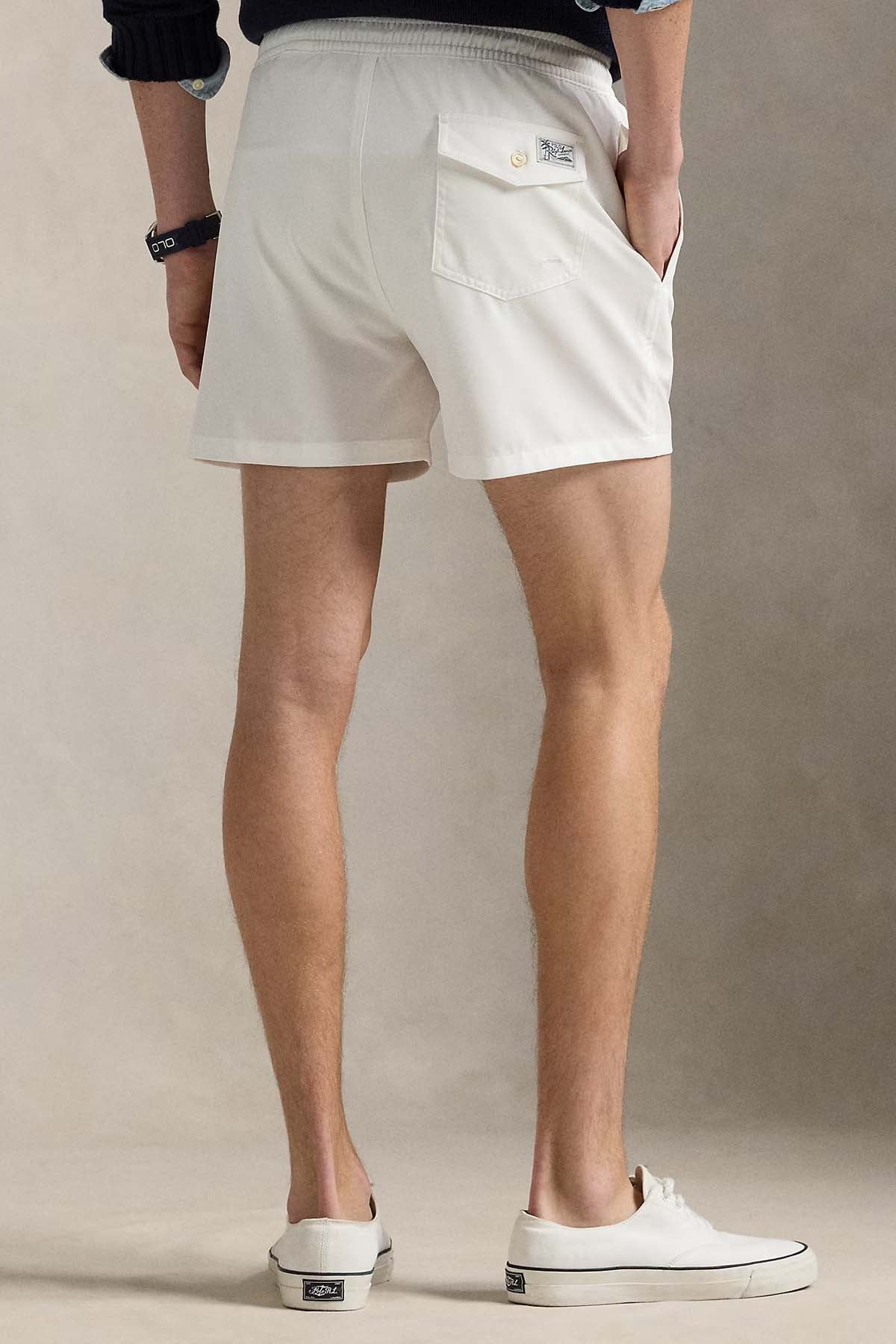 Polo Ralph Lauren Herren Badeshorts Traveler White WEISS Bild 3
