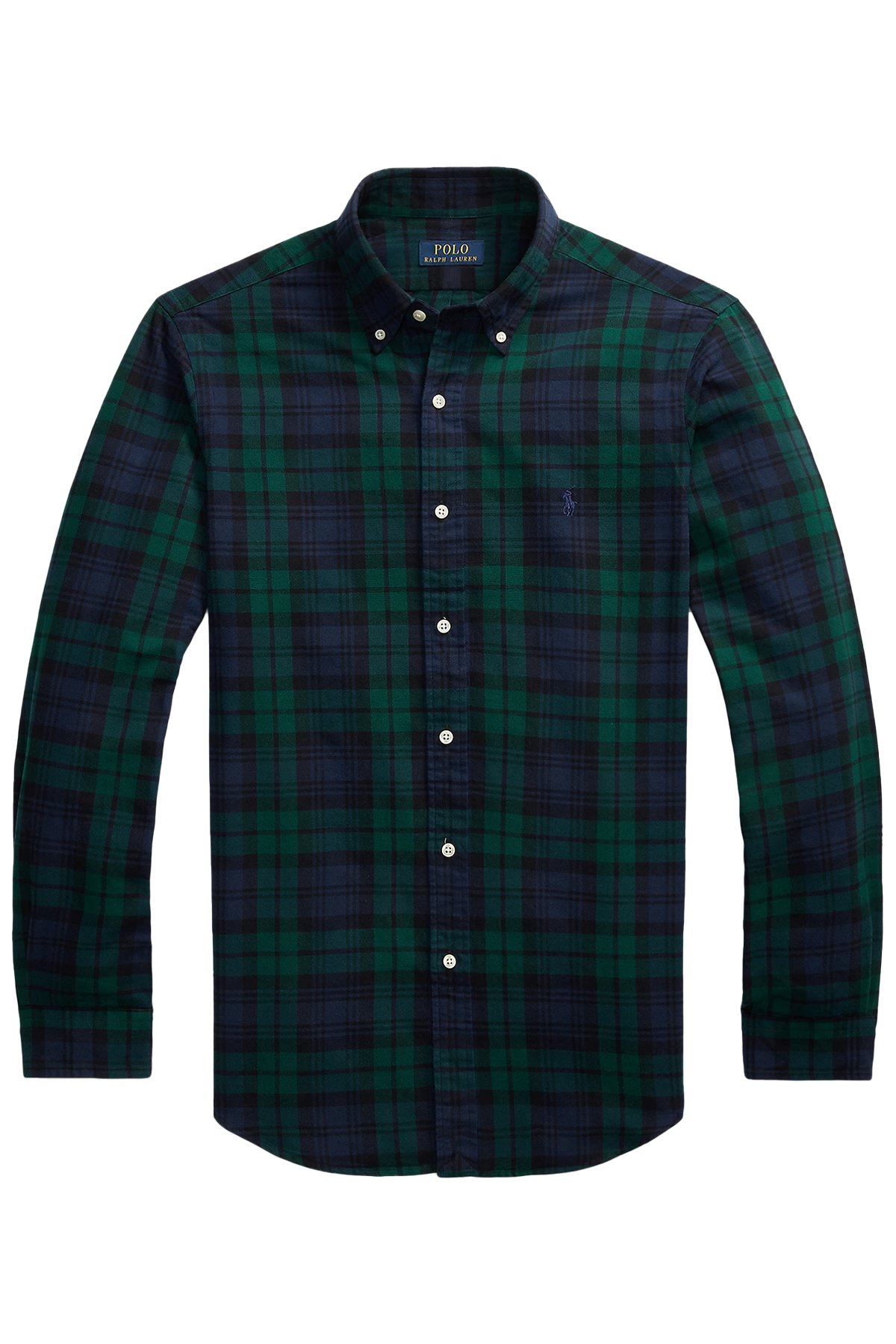 Polo Ralph Lauren Herren Custom-Fit Oxfordhemd Navy/Green Multi 5753 NAVY/GREEN MULTI Bild 1