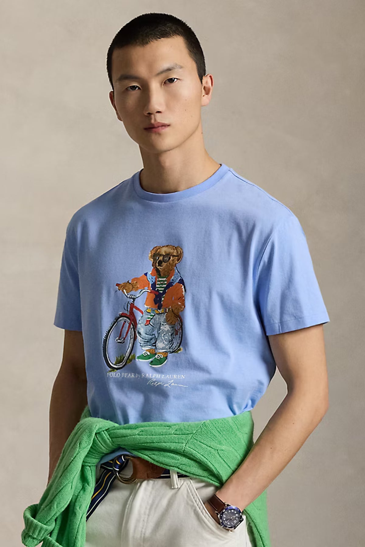 Polo Ralph Lauren Herren Custom-Fit T-Shirt mit Polo Bear Austin Blue AUSTIN BLUE- SUMMER BEAR Bild 2