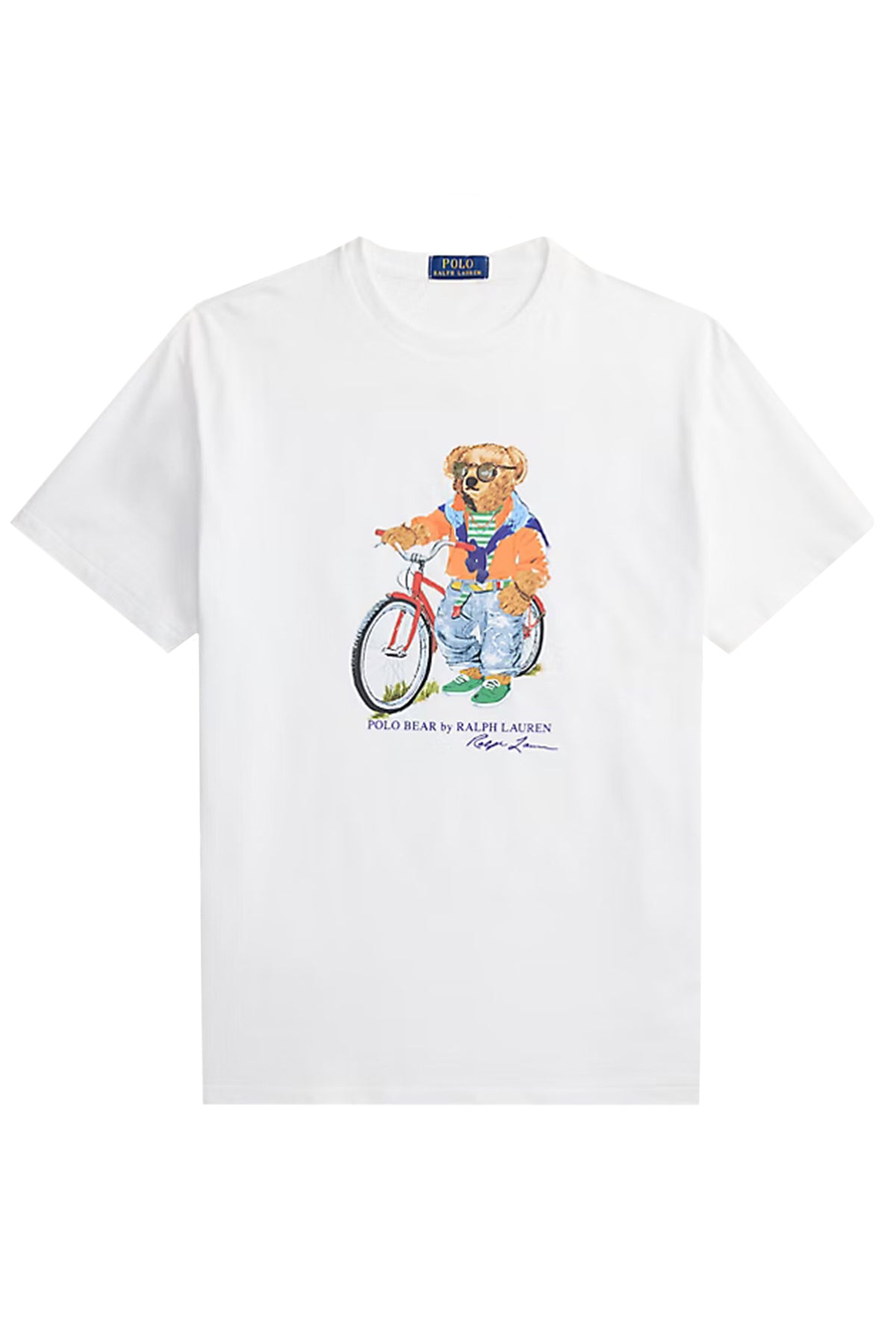 Polo Ralph Lauren Herren Custom-Fit T-Shirt mit Polo Bear Weiss WHITE- SUMMER BEAR Bild 1