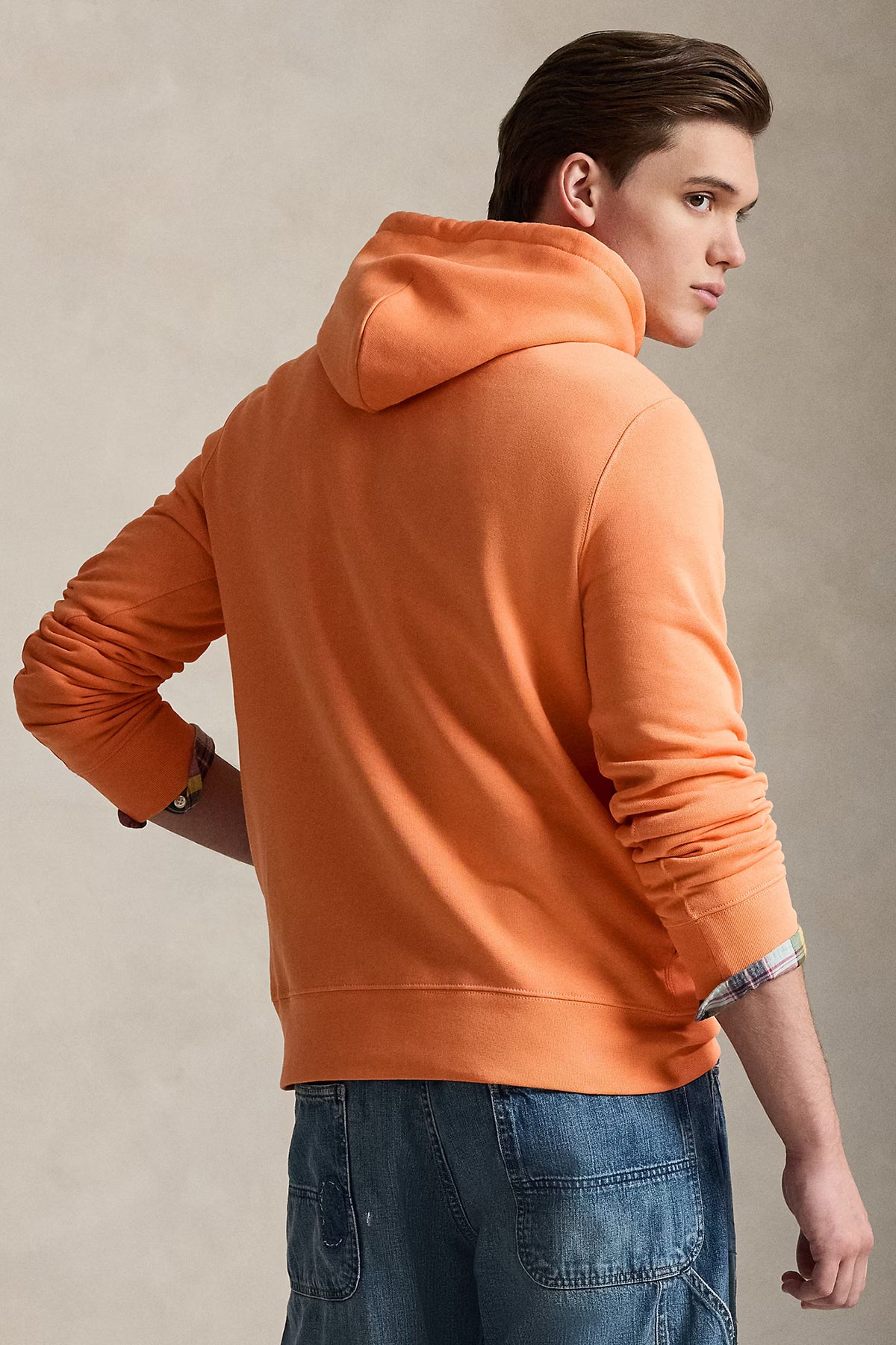 Polo Ralph Lauren Herren Hoodie mit Polo Bear Orange POPPY-SUMMER BEAR Bild 3