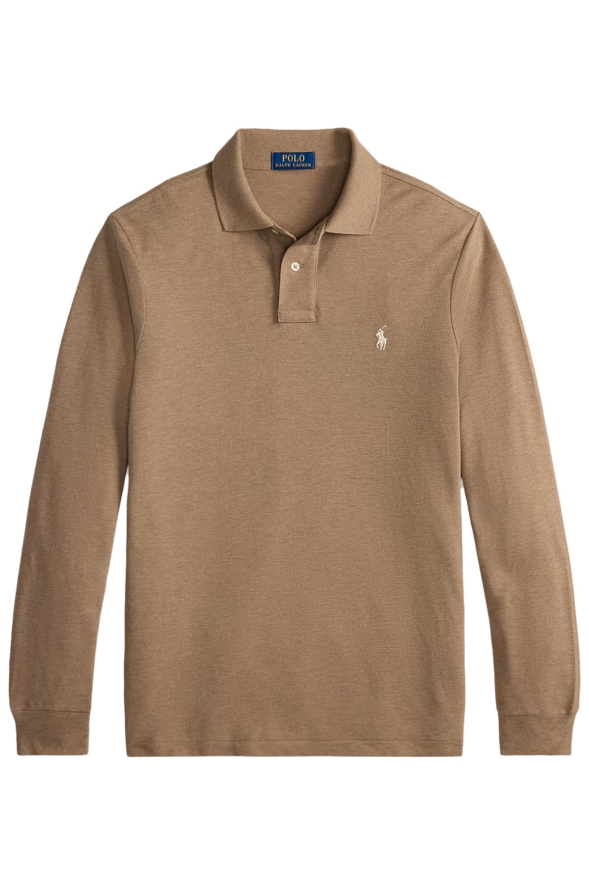 Polo Ralph Lauren Herren Langarm-Poloshirt Grey Cloud Heather GREY CLOUD HEATHER/C8135 Bild 1