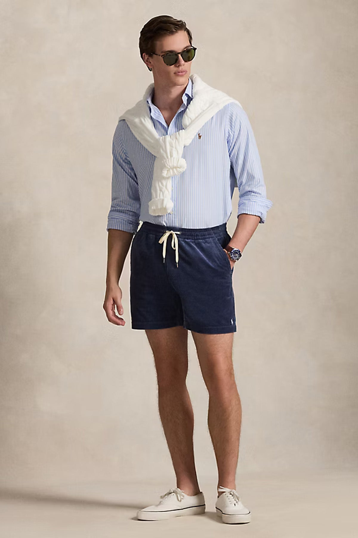 Polo Ralph Lauren Herren Short aus Kordsamt Boston Navy BOSTON NAVY Bild 2