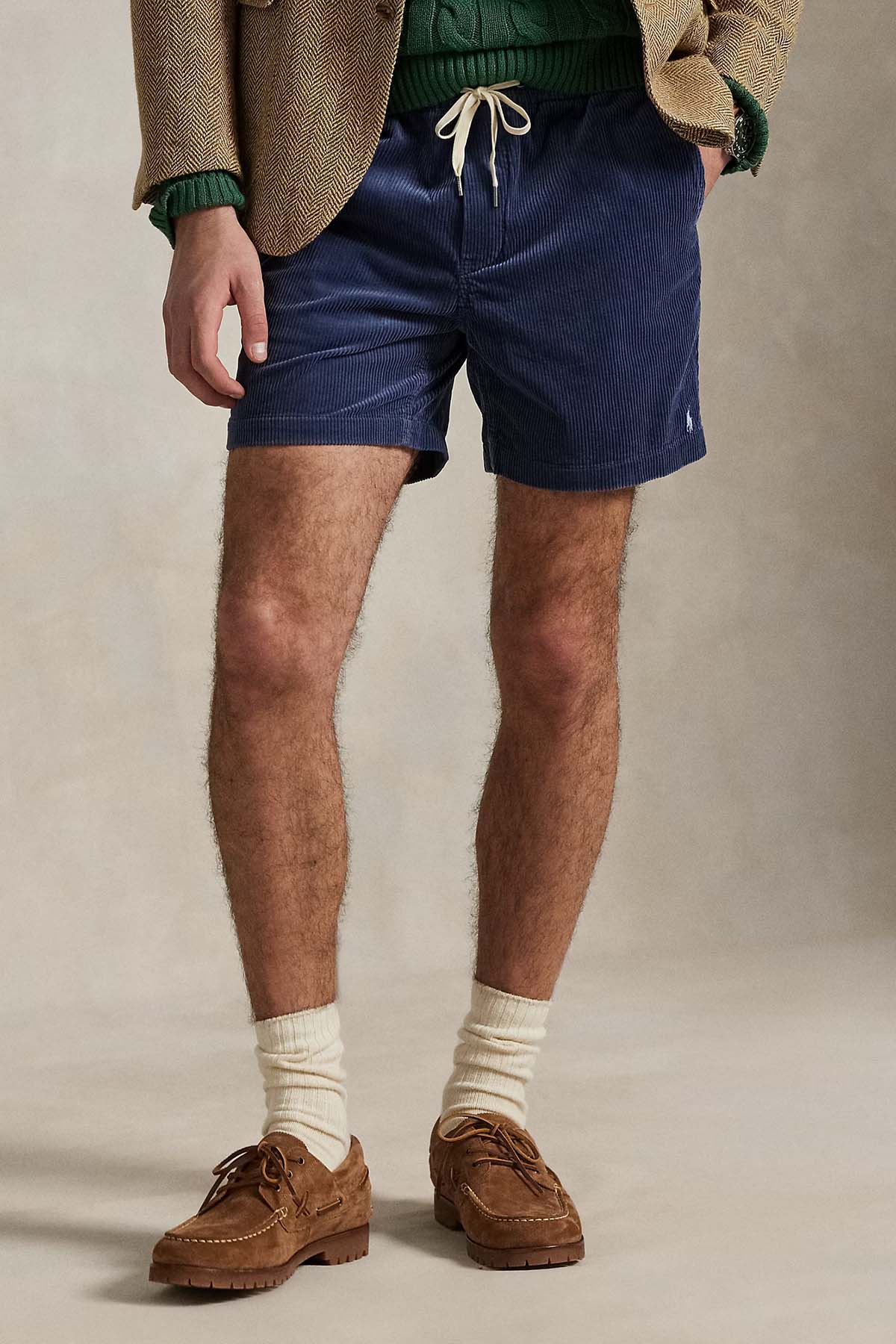 Polo Ralph Lauren Herren Shorts aus Kordsamt Boston Navy MARINE-BLAU Bild 2