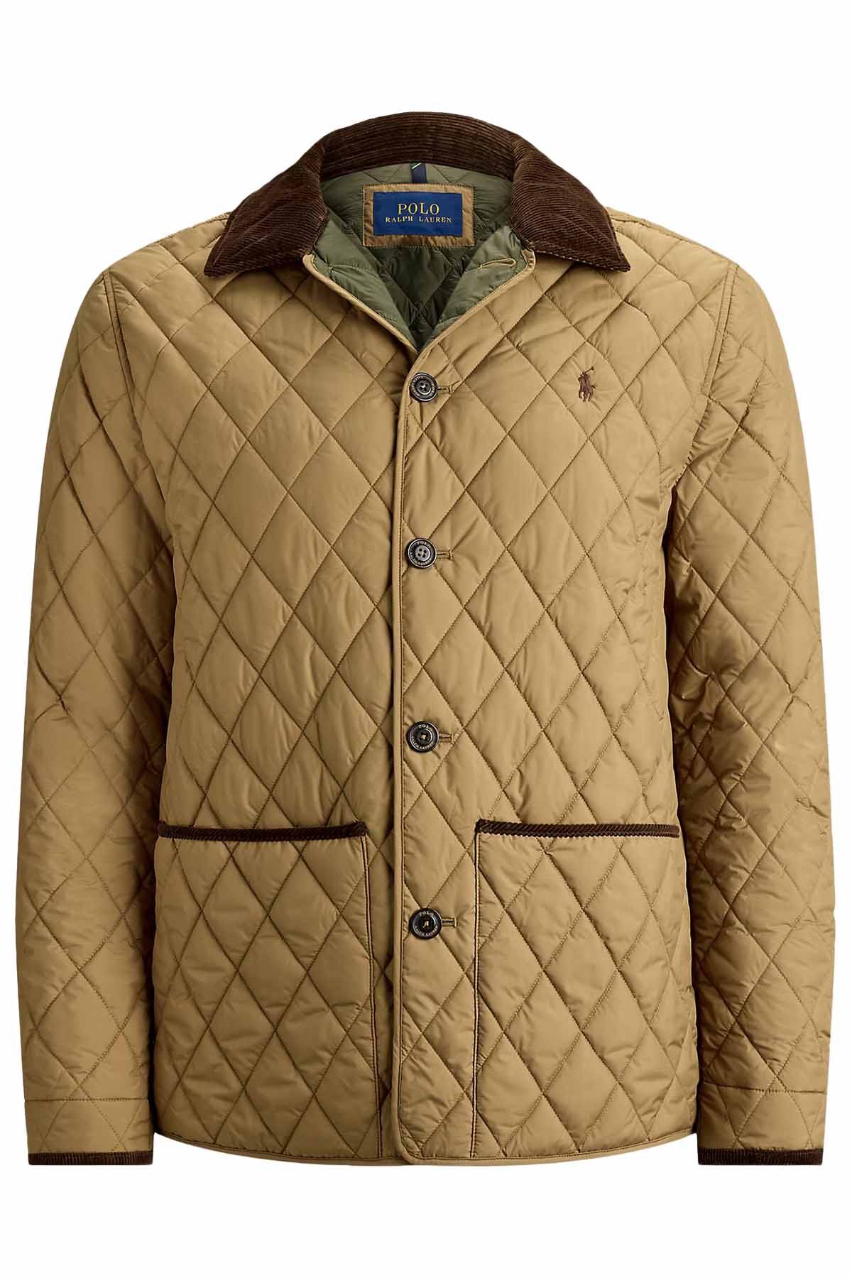 Polo Ralph Lauren Herren Steppmantel Beaton Honey Brown BEIGE Bild 1