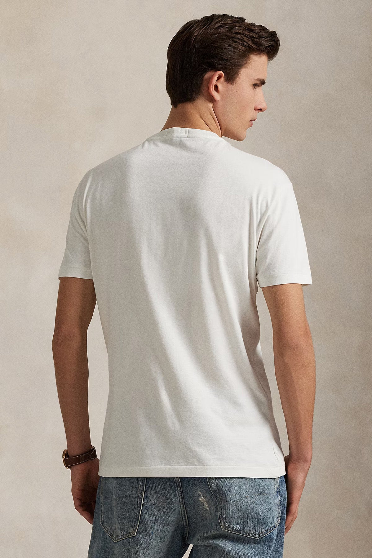 Polo Ralph Lauren Herren T-Shirt mit Polo Bear Deckwash White FA25 DECKWASH WHITE HRTG Bild 3