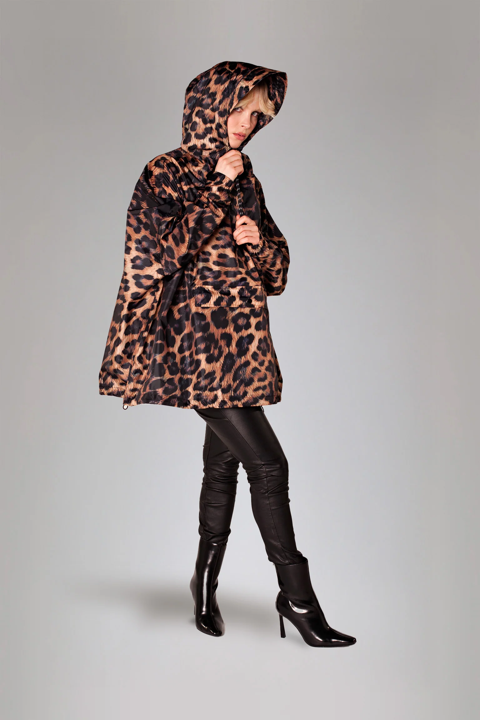 Rainkiss Unisex Anorak Dark Leopard Braun BRAUN Bild 4