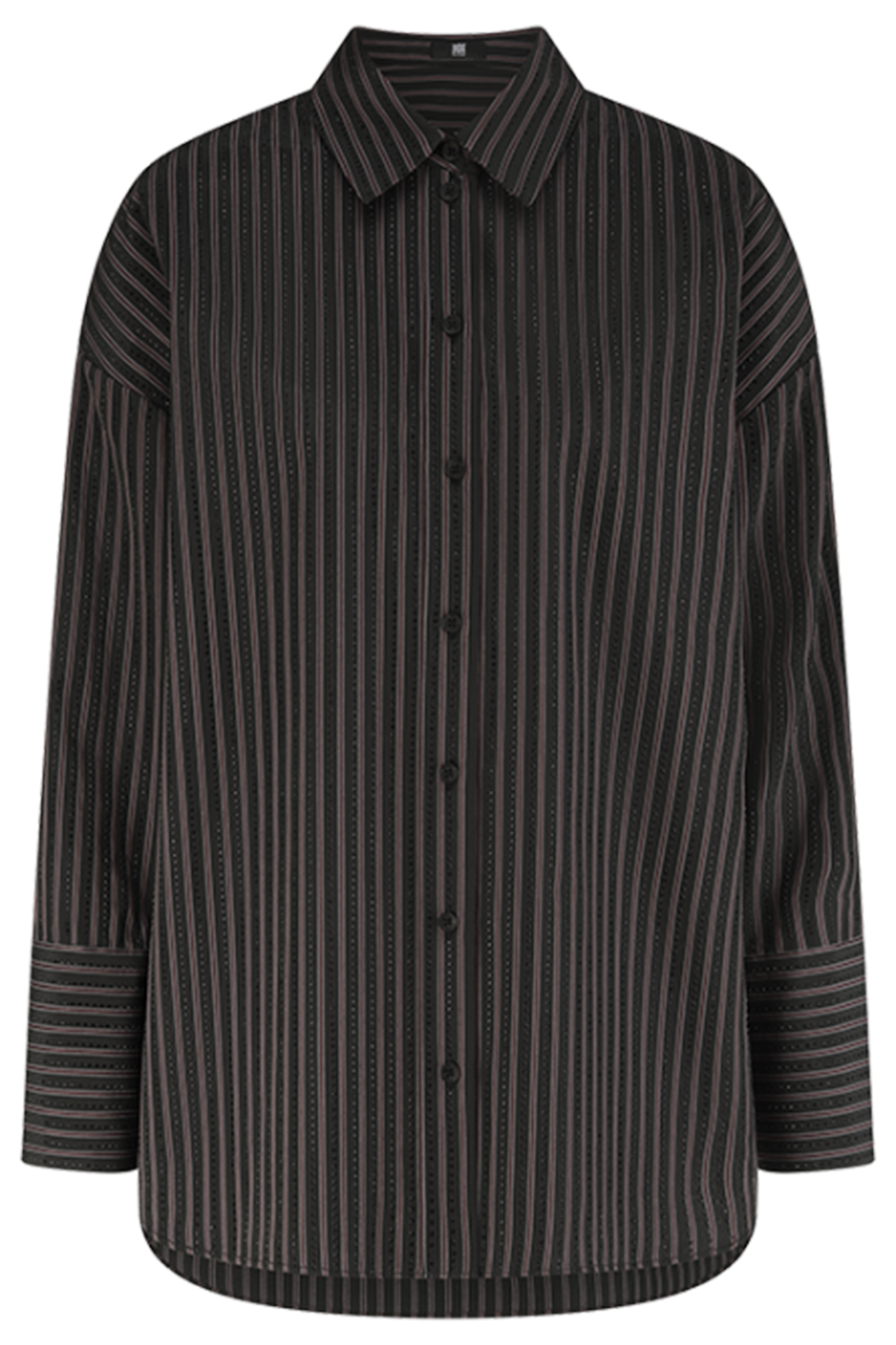 Riani Damen Oversize-Bluse mit Streifen Schwarz 987-black patterned Bild 1