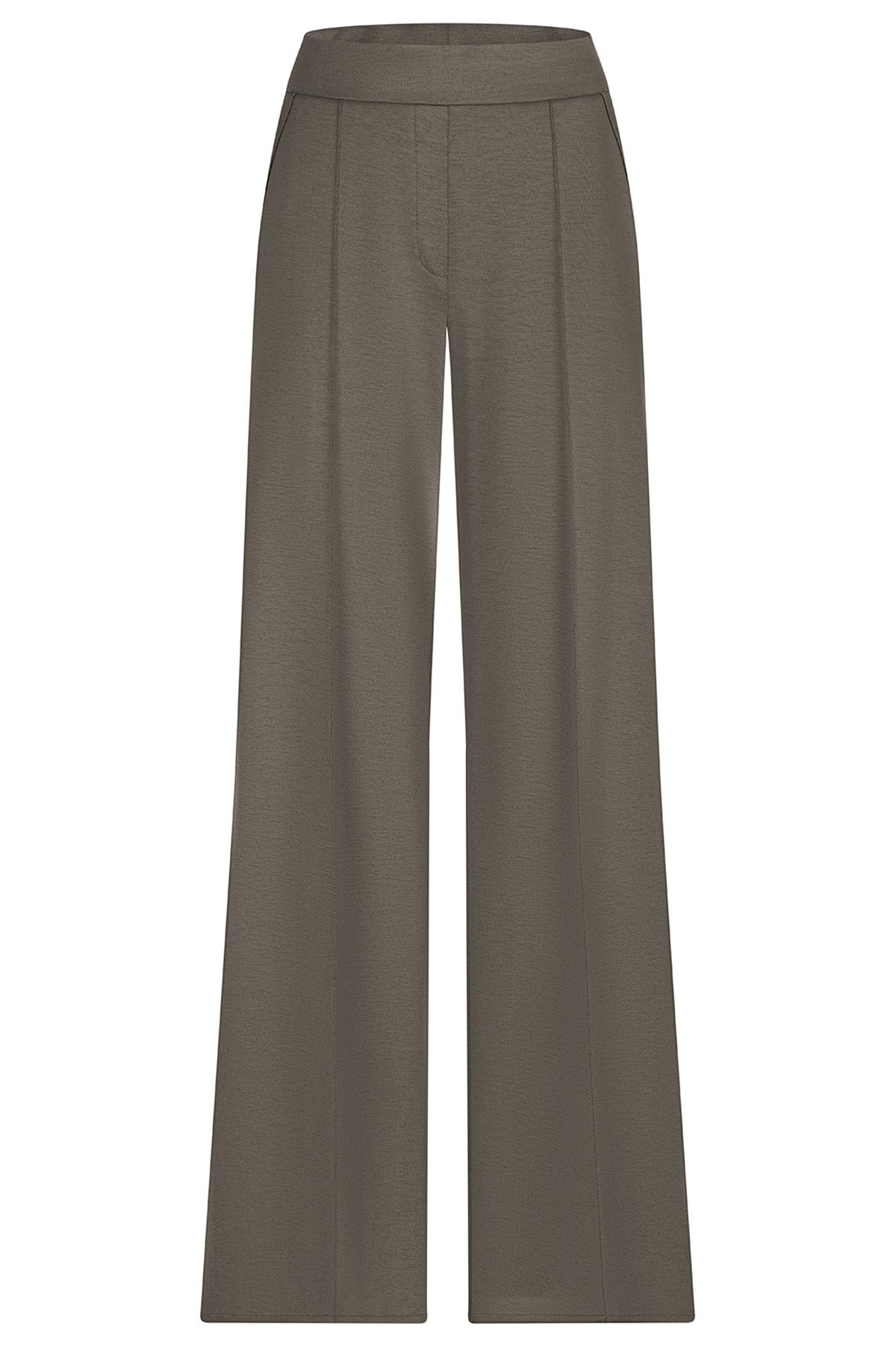 Riani Damen Wide-Fit Hose aus Scuba, Dreamwood 641 Bild 1
