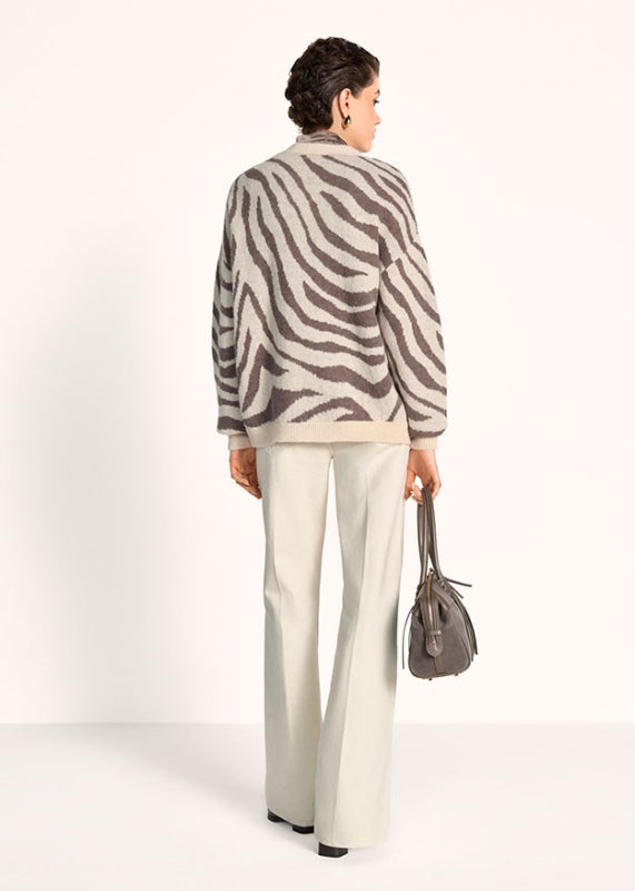 Riani Damen Zebra-Strickjacke Oat Patterned BEIGE Bild 3
