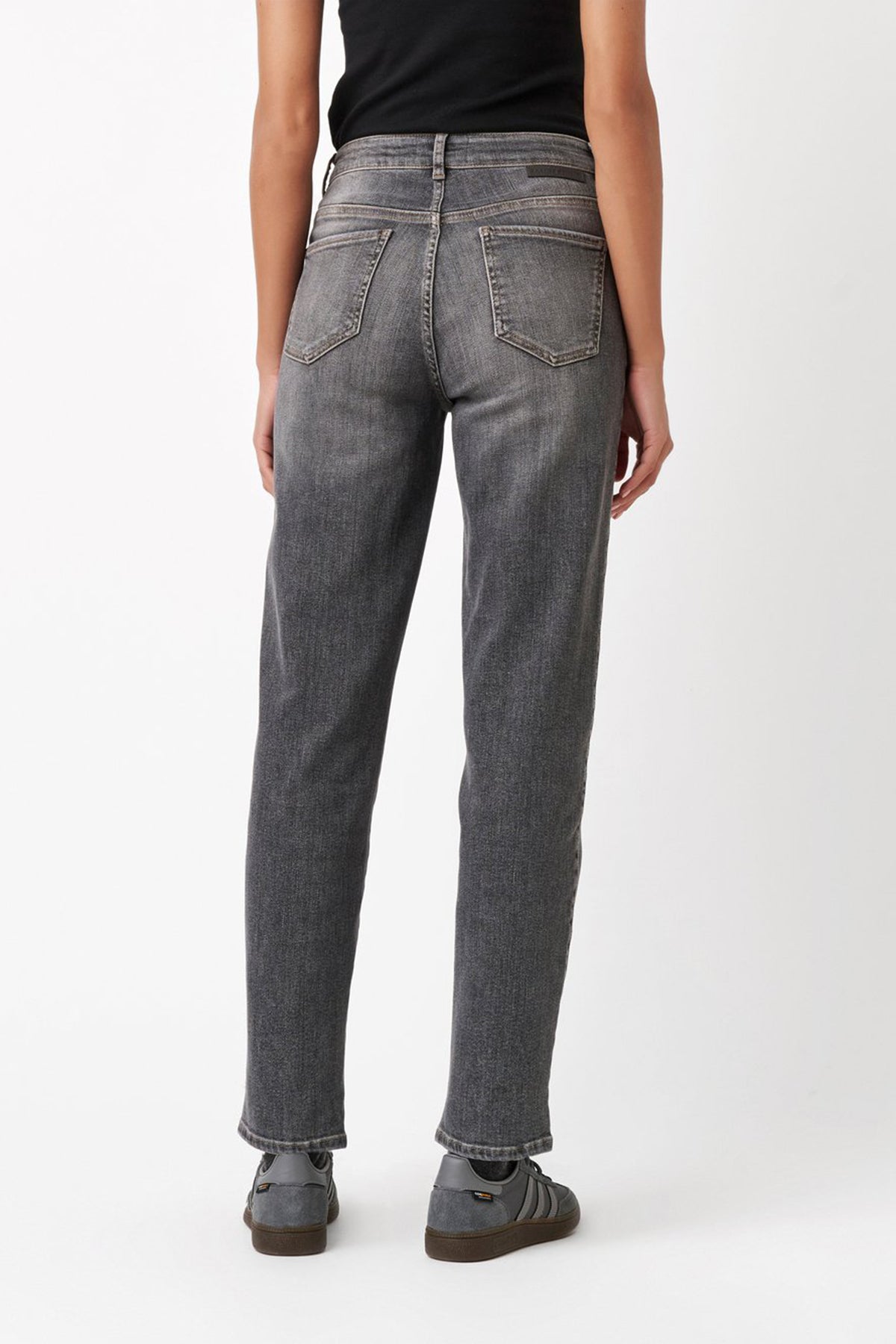 Rosner Damen High Waiste Jeans Audrey1 Grau mid grey Bild 3