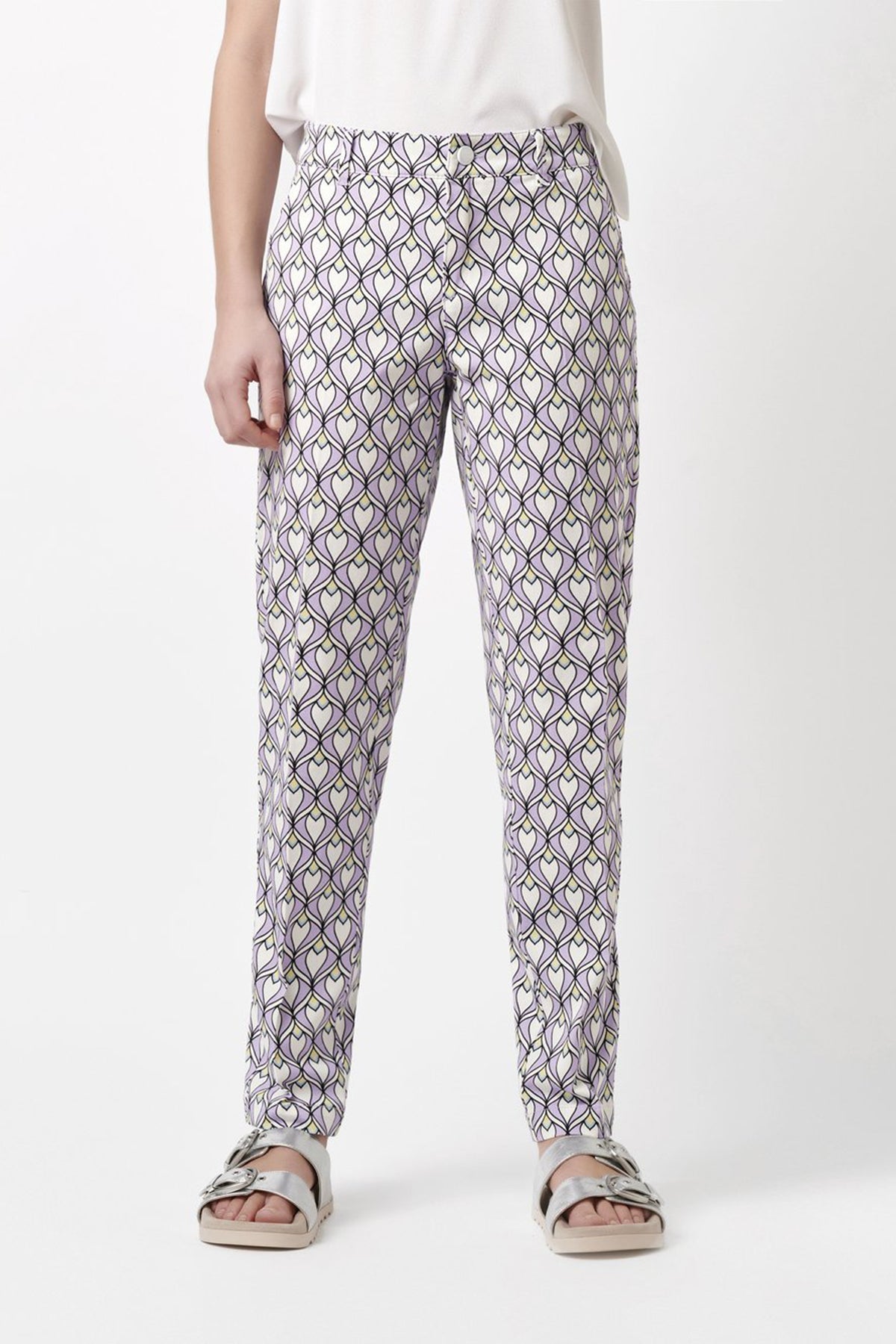 Rosner Damen Hose May Chino 295 Lila LILA Bild 2