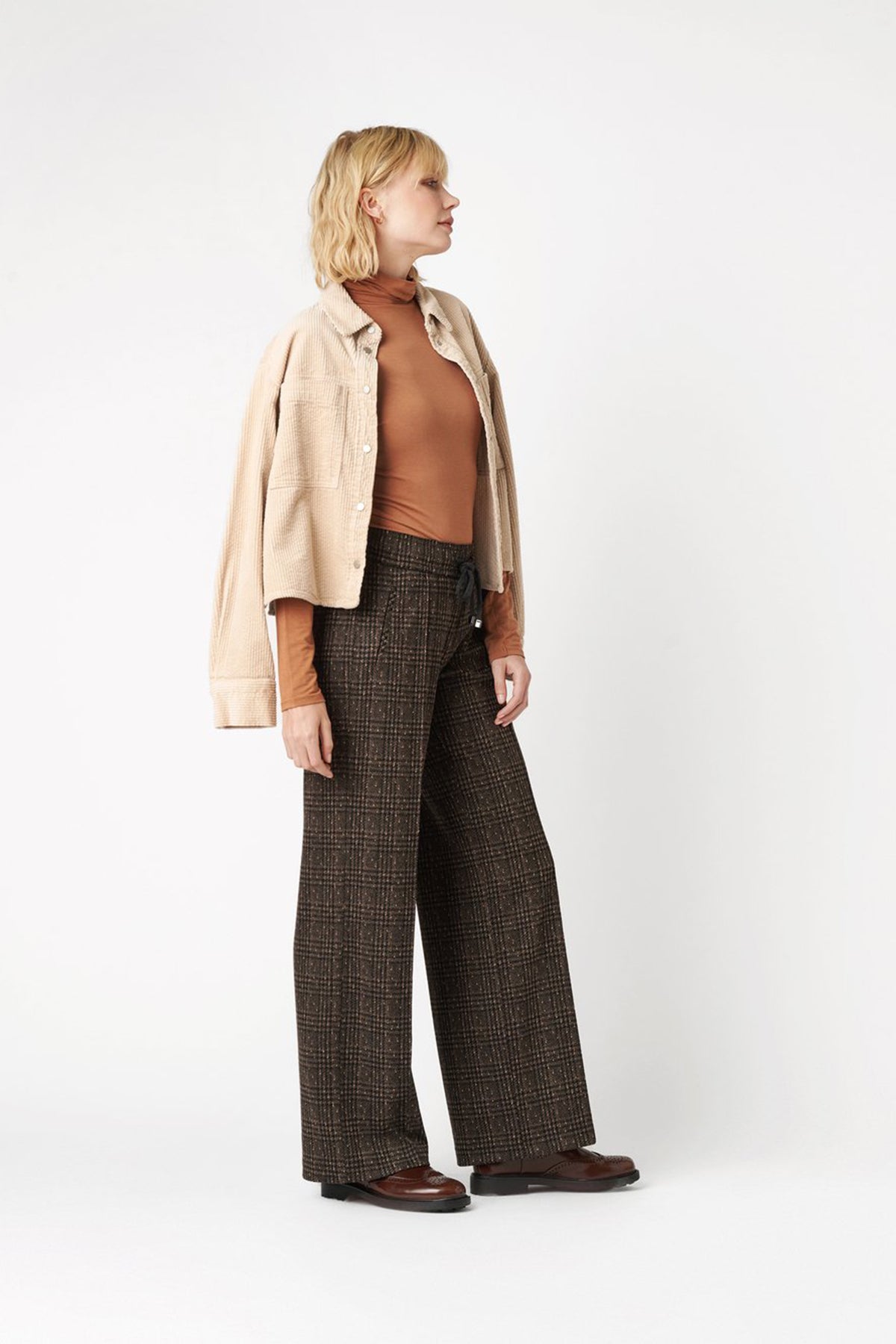 Rosner Damen Hose May Wide Leg 452 Braun chocolate Bild 2