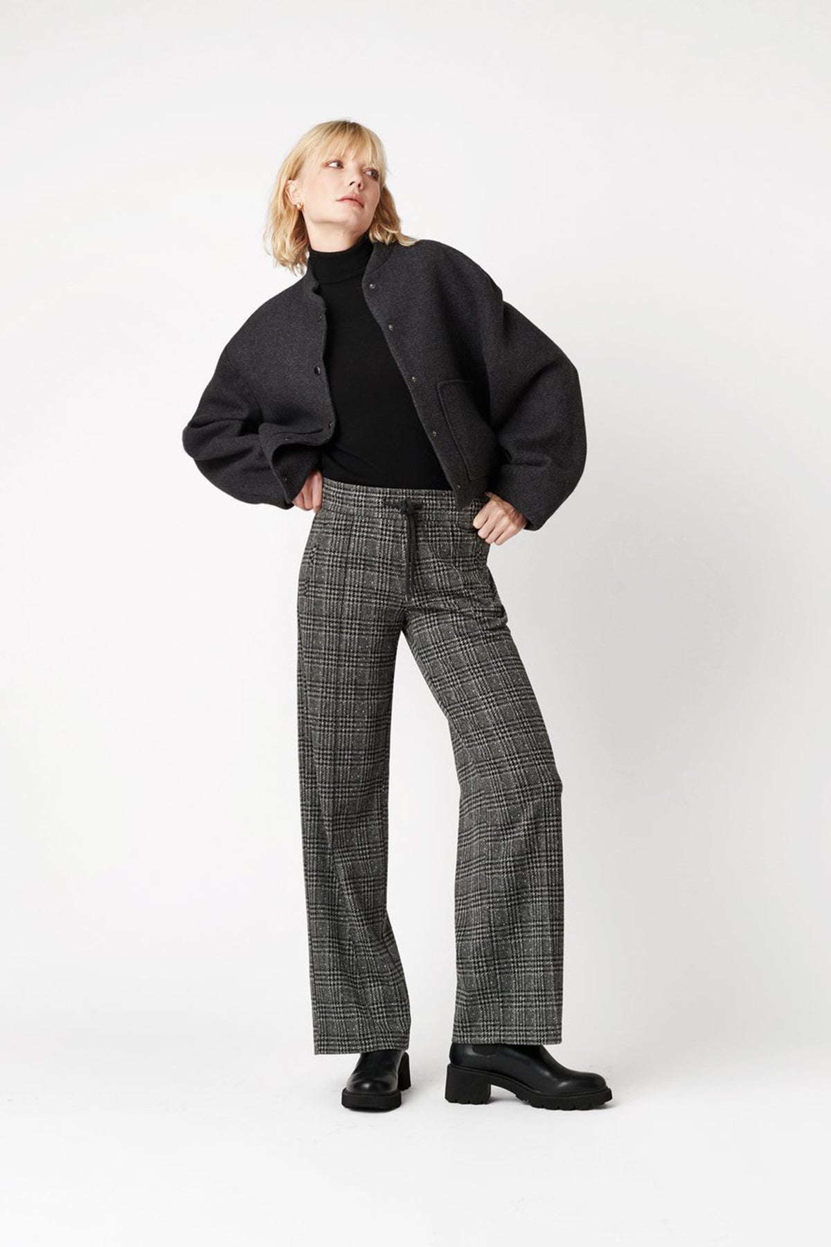 Rosner Damen Hose May Wide Leg 452 Schwarz 990-Black Bild 2