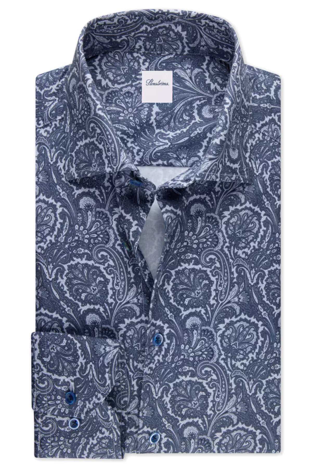 Stenströms Herren Regular Hemd Blau 111-Light blue pattern Bild 1