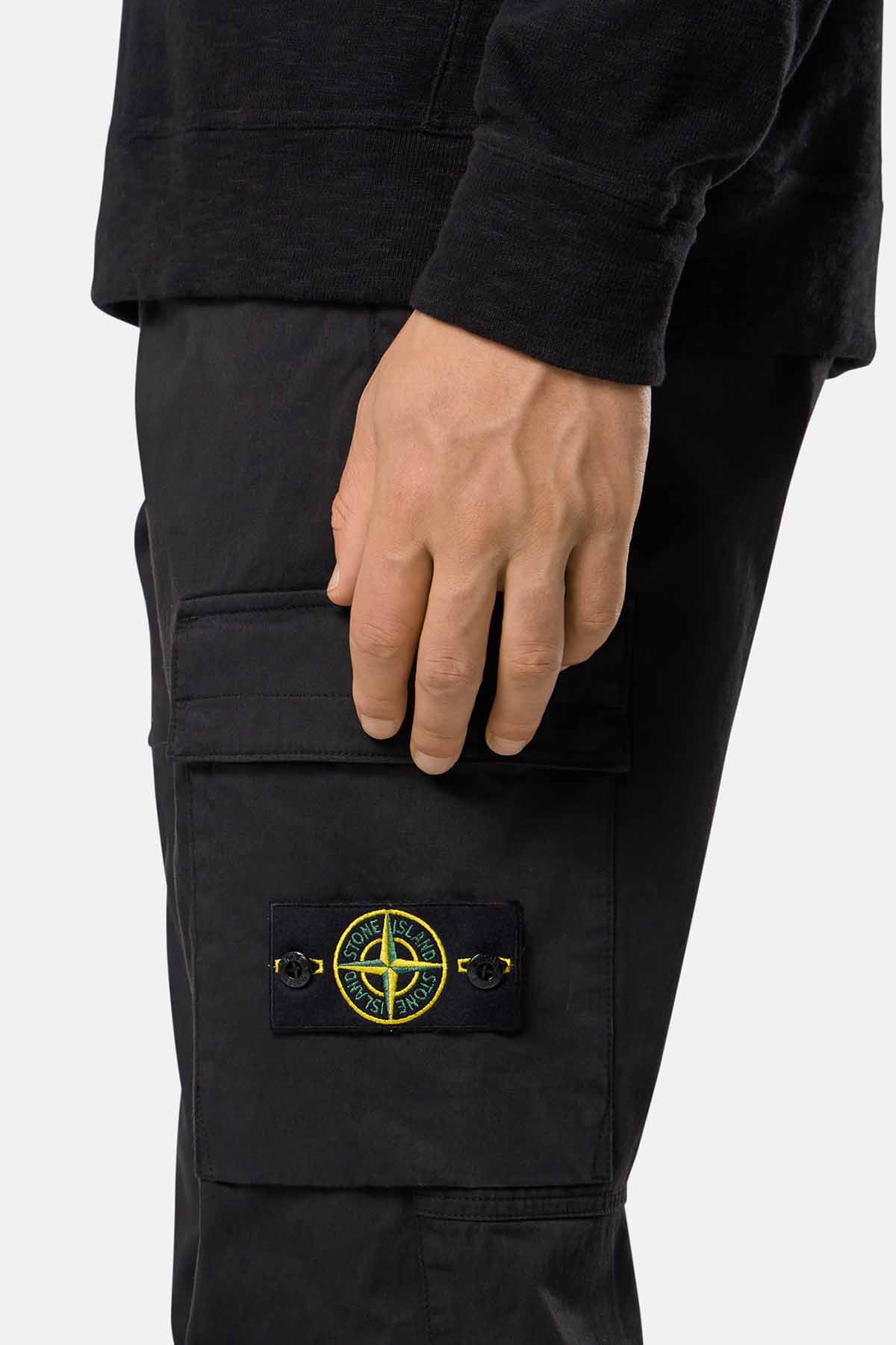 Stone Island Herren Cargohose Schwarz SCHWARZ Bild 4