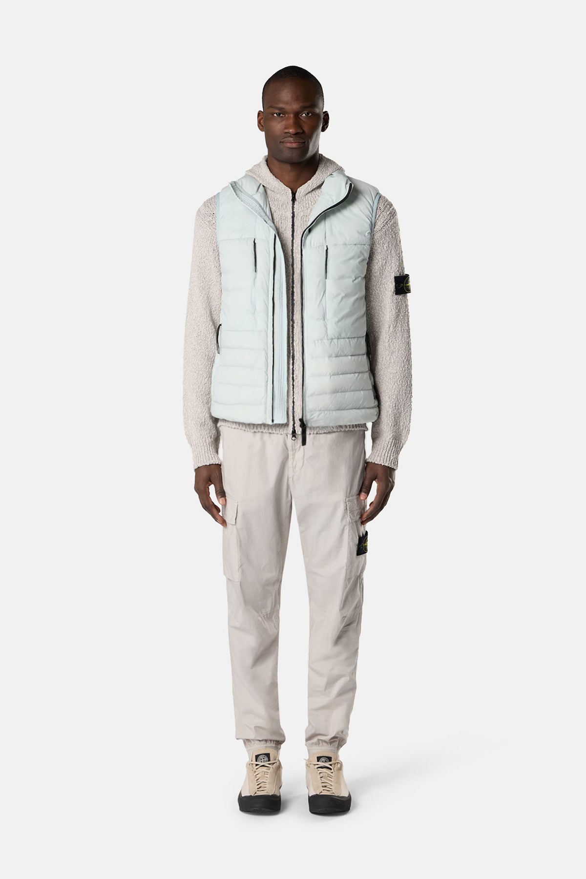 Stone Island Herren Daunenweste Himmelblau HELLBLAU Bild 2