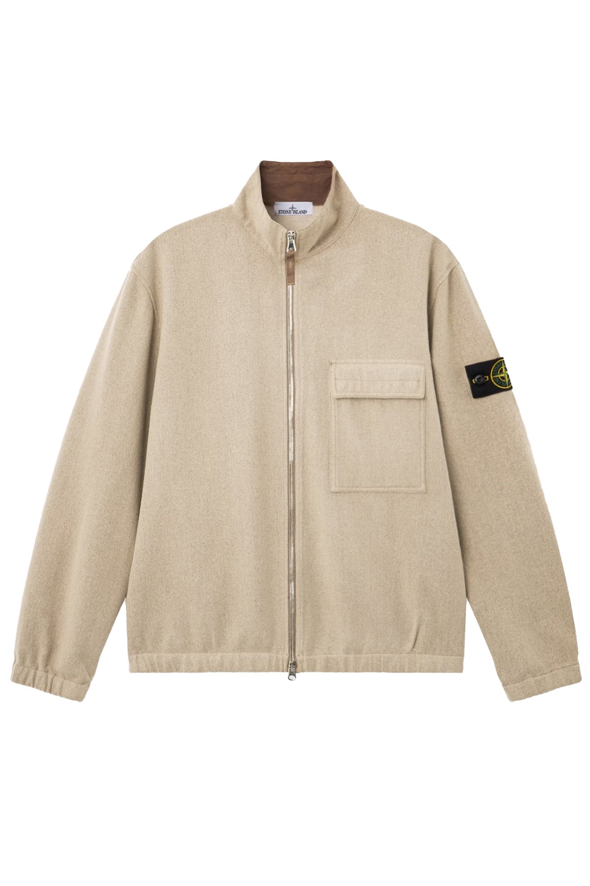 Stone Island Herren Flanell-Overshirt Graugelb BEIGE Bild 1