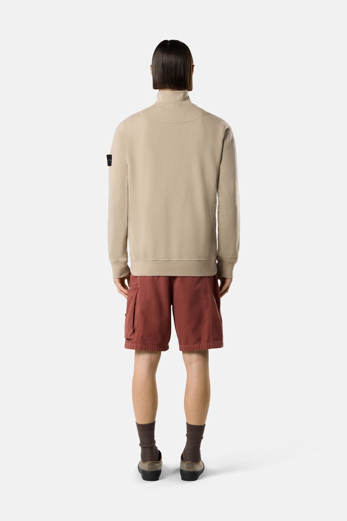 Stone Island Herren Half-Zip-Sweatshirt Wüste BEIGE Bild 3