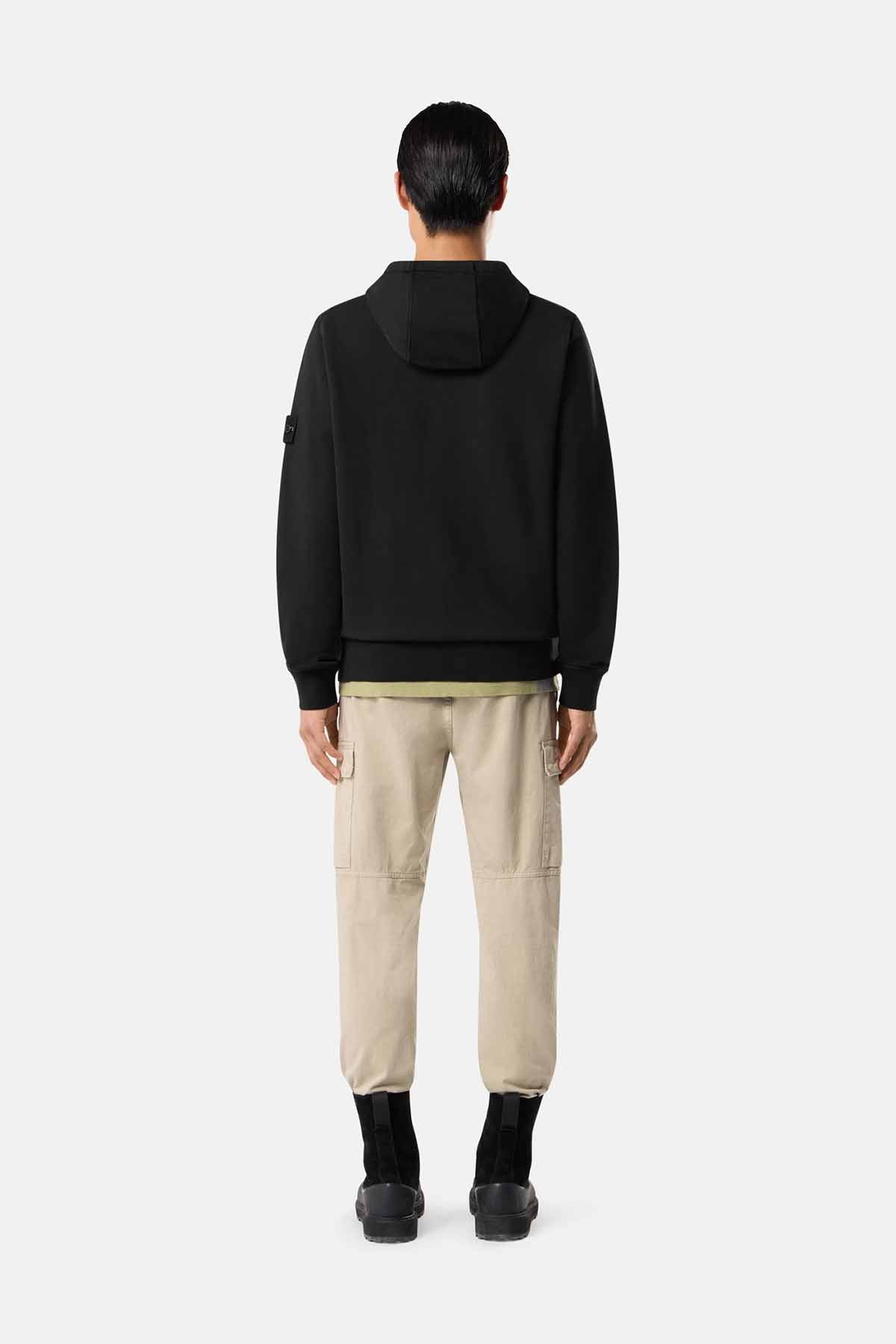 Stone Island Herren Hoodie Schwarz SCHWARZ Bild 3