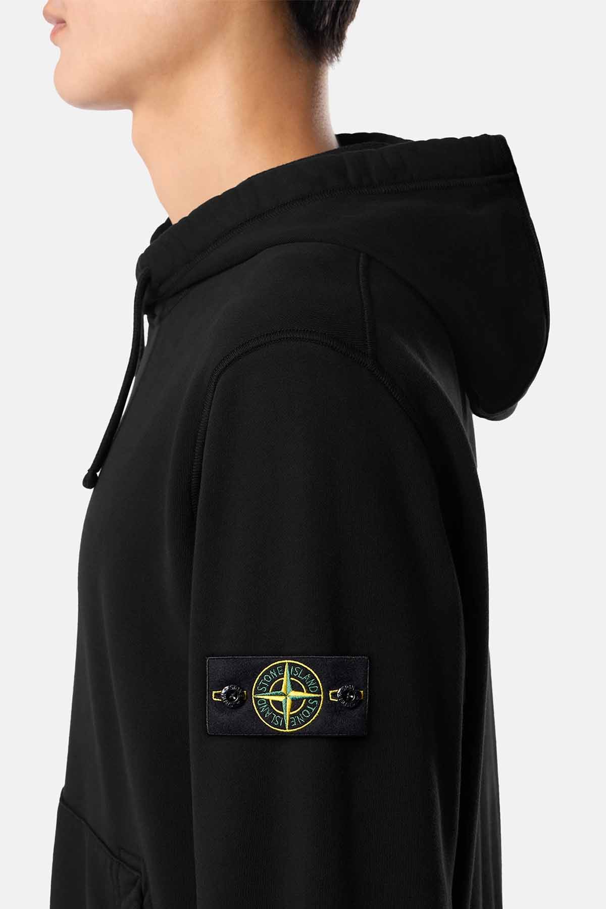 Stone Island Herren Hoodie Schwarz SCHWARZ Bild 4